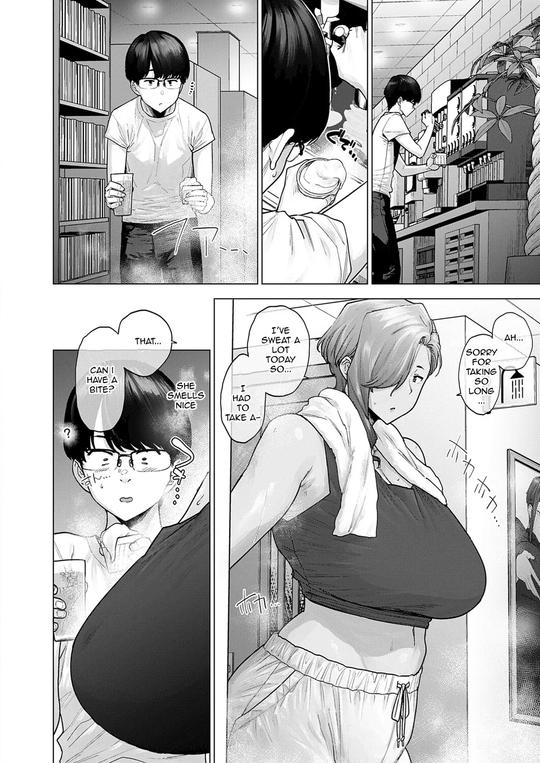 My Huge Senpai At Work Is Scary And Cute page 4