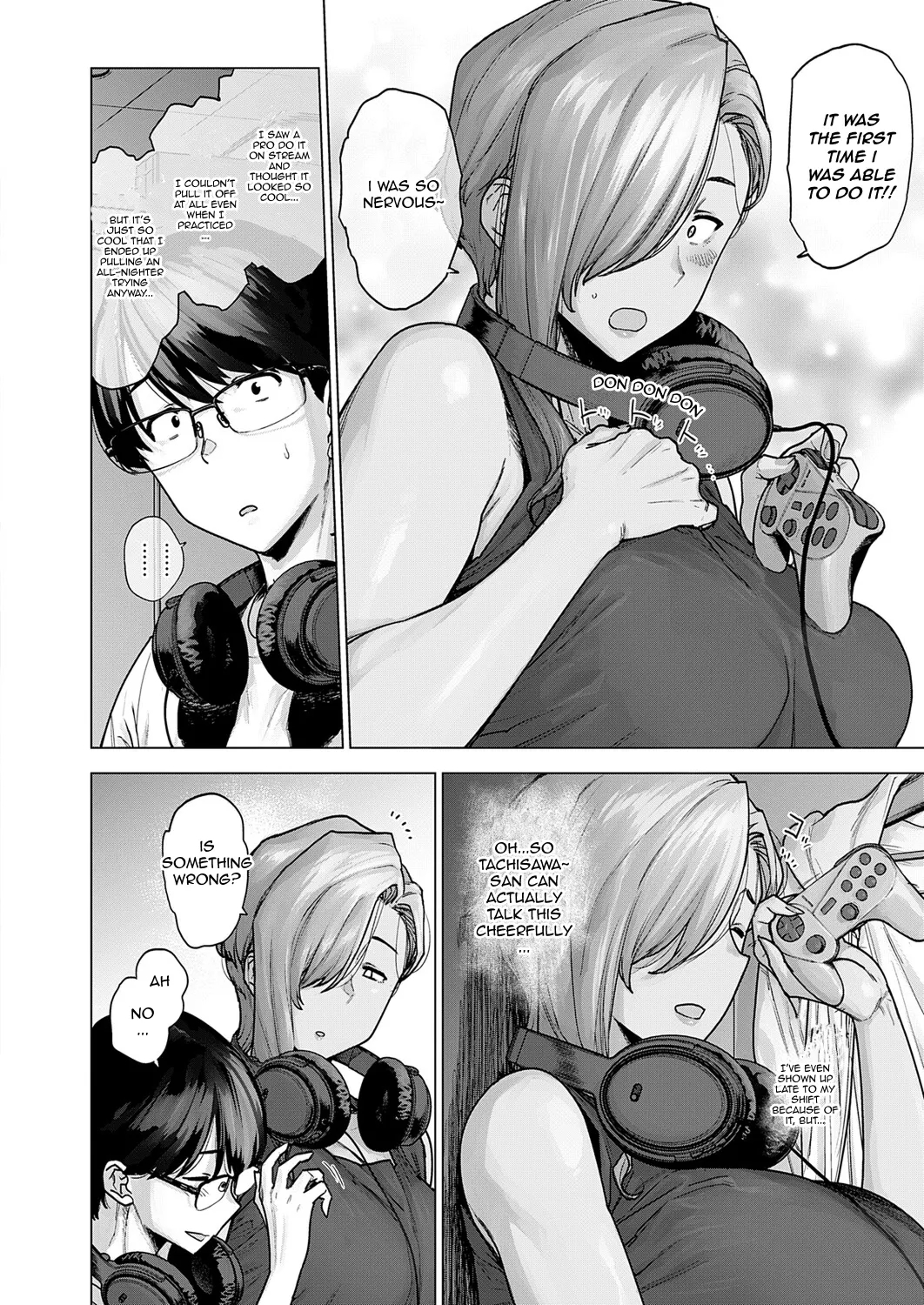 My Huge Senpai At Work Is Scary And Cute page 8