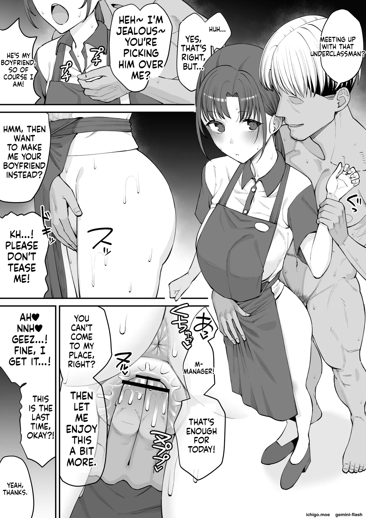 My Part-time Job Senior Is The Manager’s Sex Friend page 10