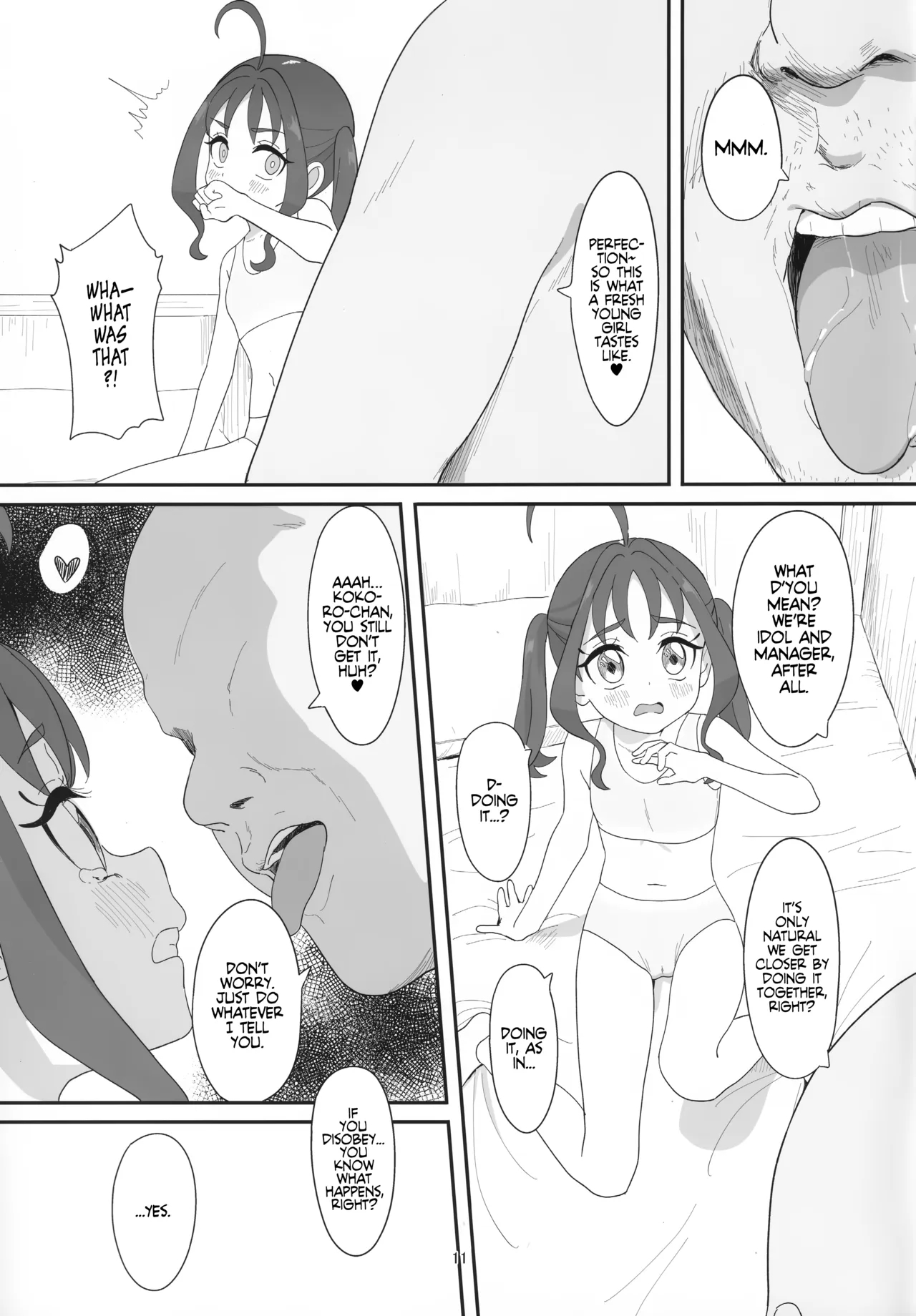 Oji-sama's Cock Makes Kokoro-chan's Heart Go Kyun-kyun! page 10
