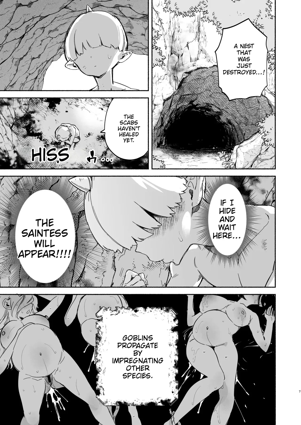 Reincarnated As A Weakling Goblin Drained Dry By A Frustrated Saintess page 7
