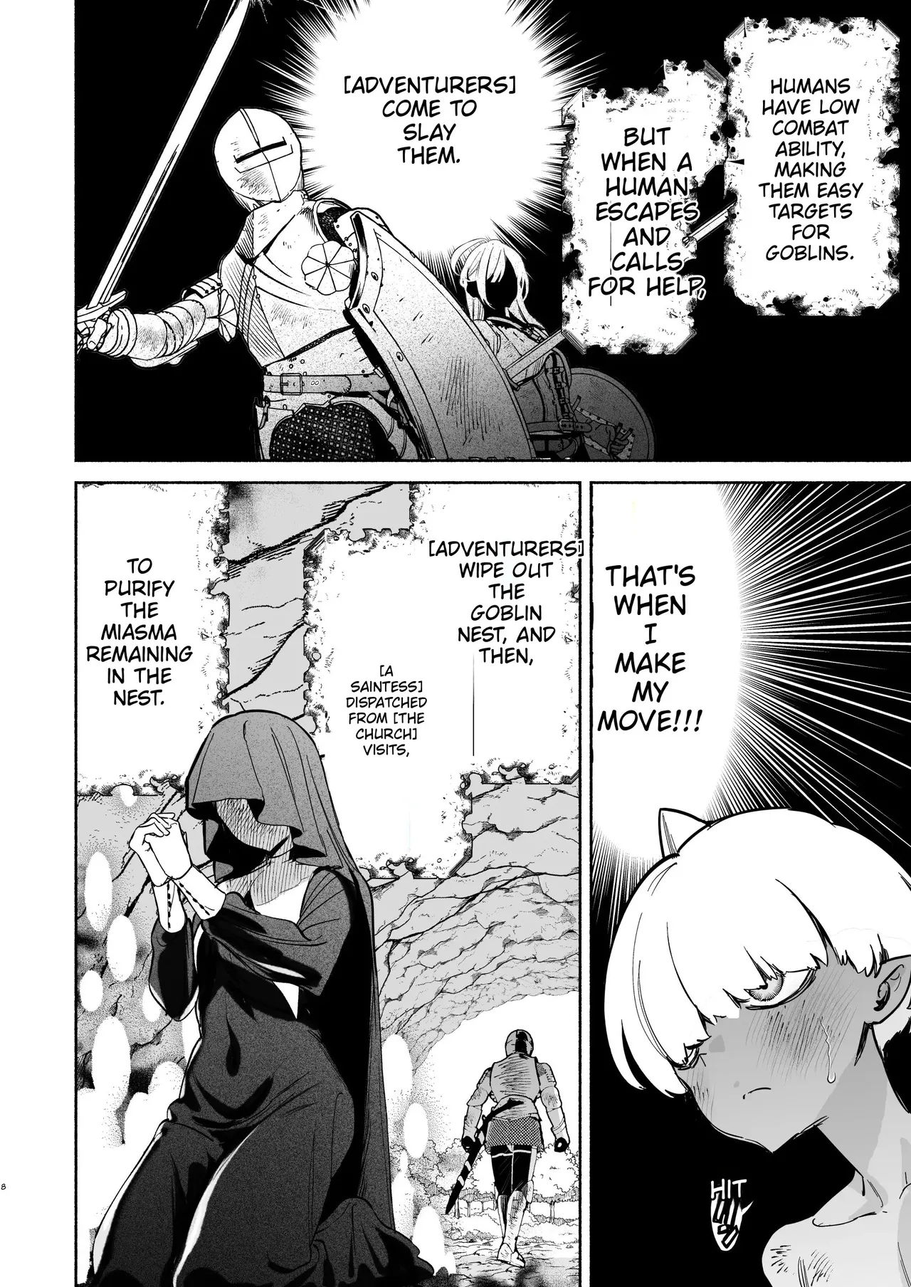 Reincarnated As A Weakling Goblin Drained Dry By A Frustrated Saintess page 8
