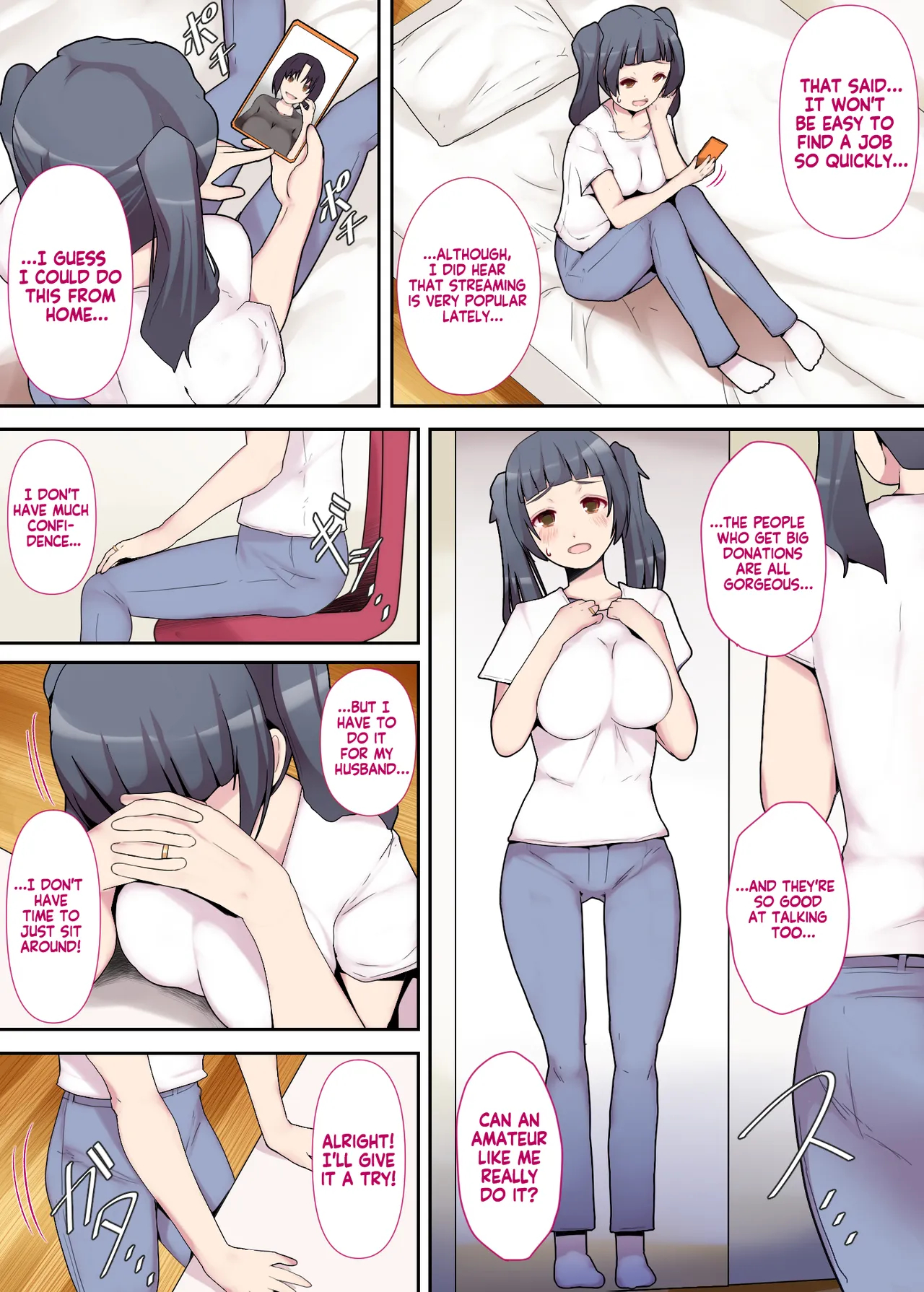 Shiroto Tsuma No Himitsu Haishin ~zenpen~ _ Housewife’s Secret Livestream Part 1 page 6