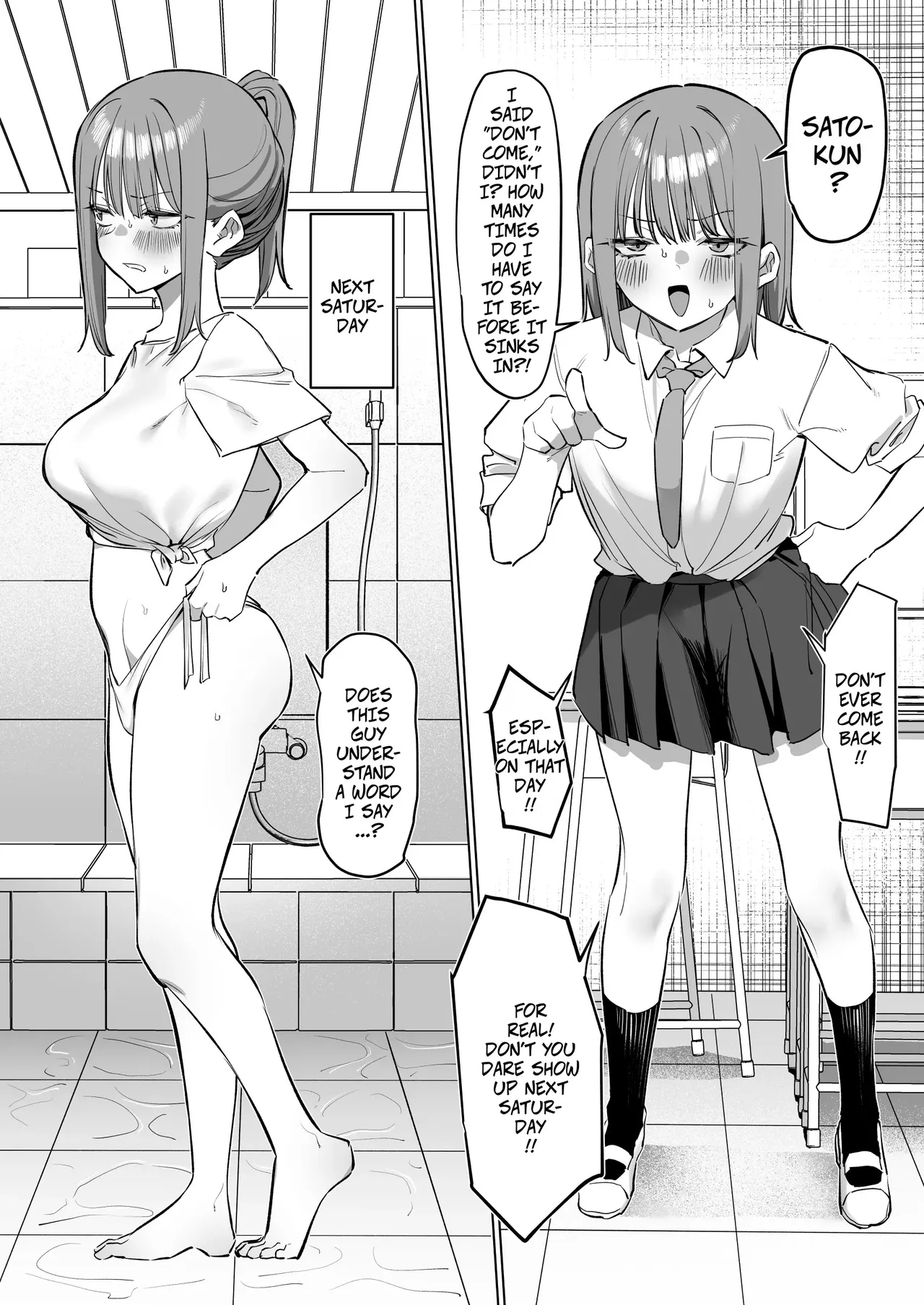 The Story Of How I Went To A Public Bath And Got Washed By A Classmate 1-2 - Ofuroya-san Ni Ittara Doukyuusei Ni Aratte Moratta Hanashi page 12