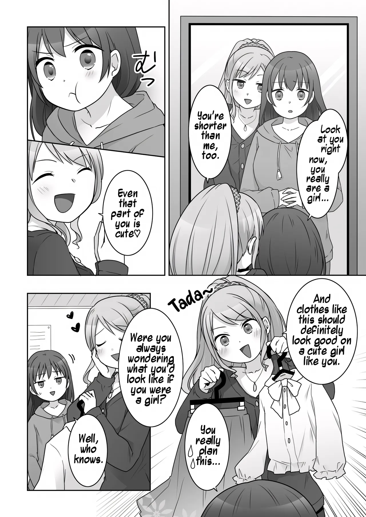A Story About Being Turned Into A Girl By My Female Childhood Friend And Ending Up As A Yuri Couple page 12