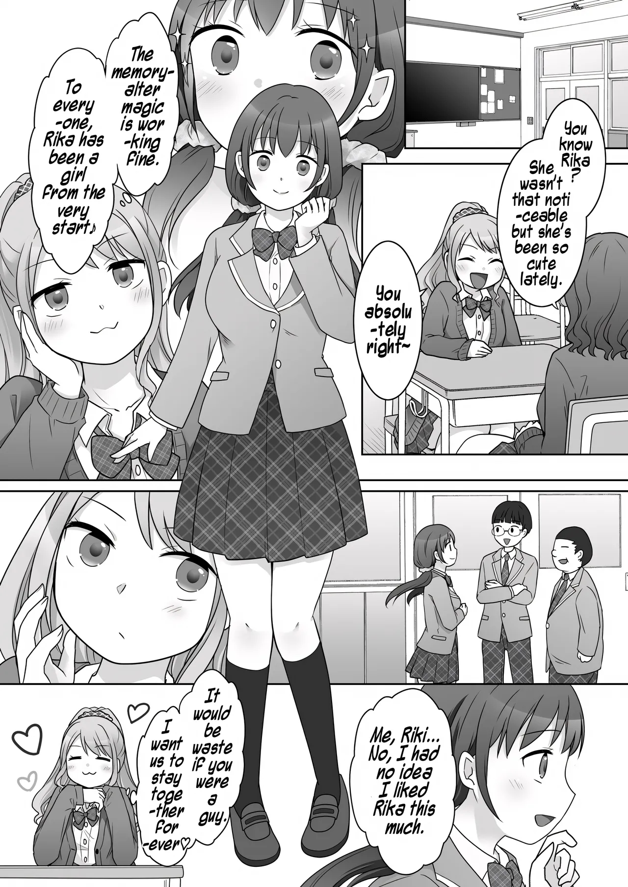 A Story About Being Turned Into A Girl By My Female Childhood Friend And Ending Up As A Yuri Couple page 18