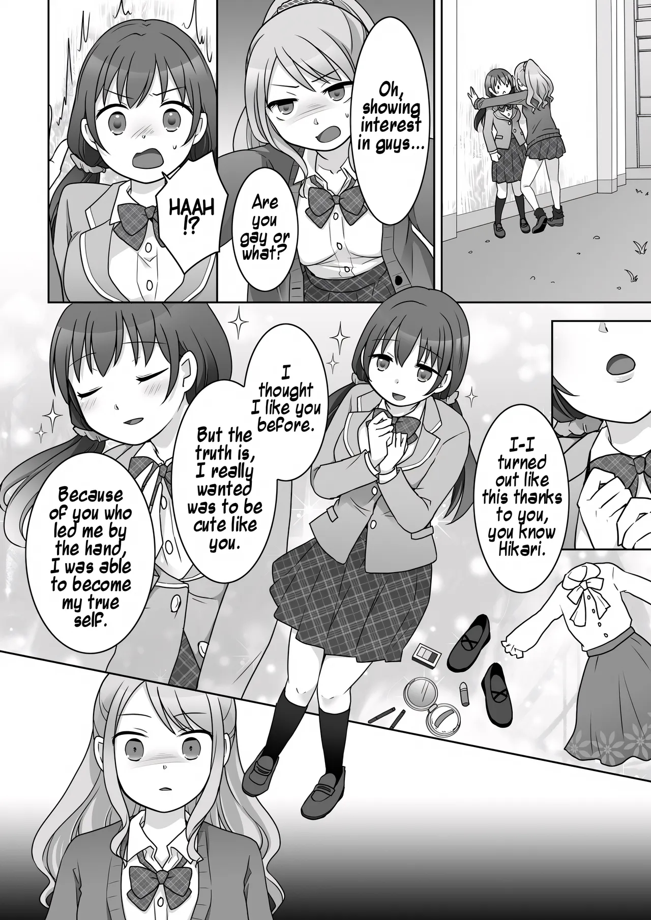 A Story About Being Turned Into A Girl By My Female Childhood Friend And Ending Up As A Yuri Couple page 21
