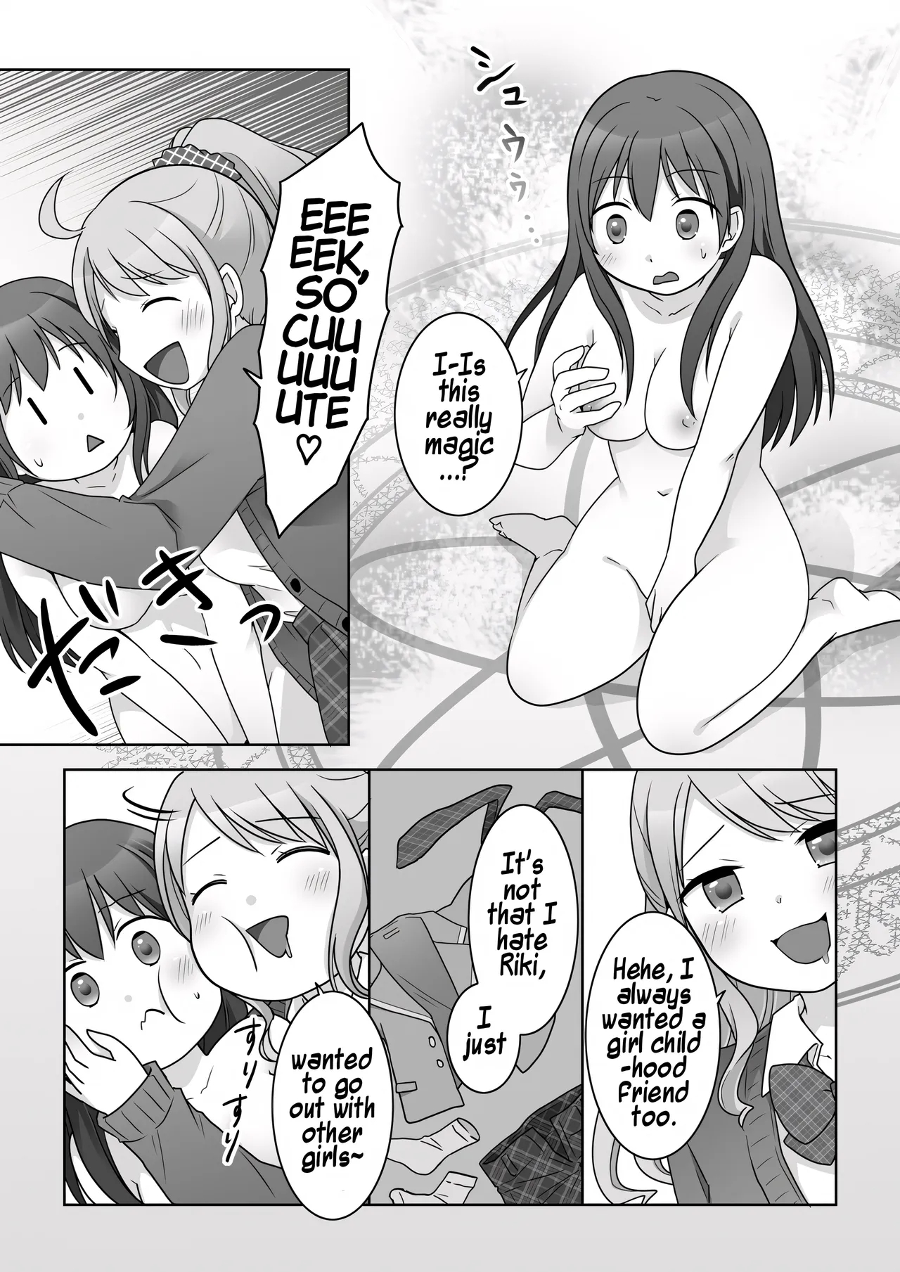 A Story About Being Turned Into A Girl By My Female Childhood Friend And Ending Up As A Yuri Couple page 8