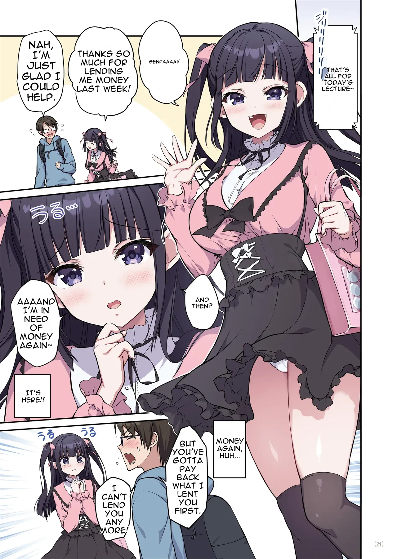 Azatokute Kawaii Jirai-kei Joshi Ni Seishi Mo Okane Mo Chuuchuu Saremashita page 22