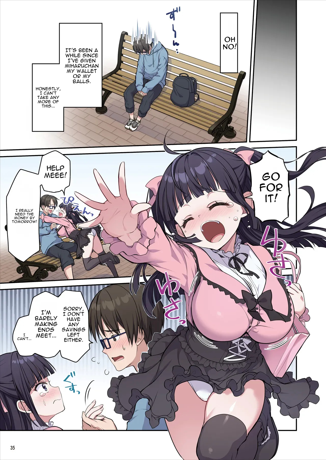 Azatokute Kawaii Jirai-kei Joshi Ni Seishi Mo Okane Mo Chuuchuu Saremashita page 36