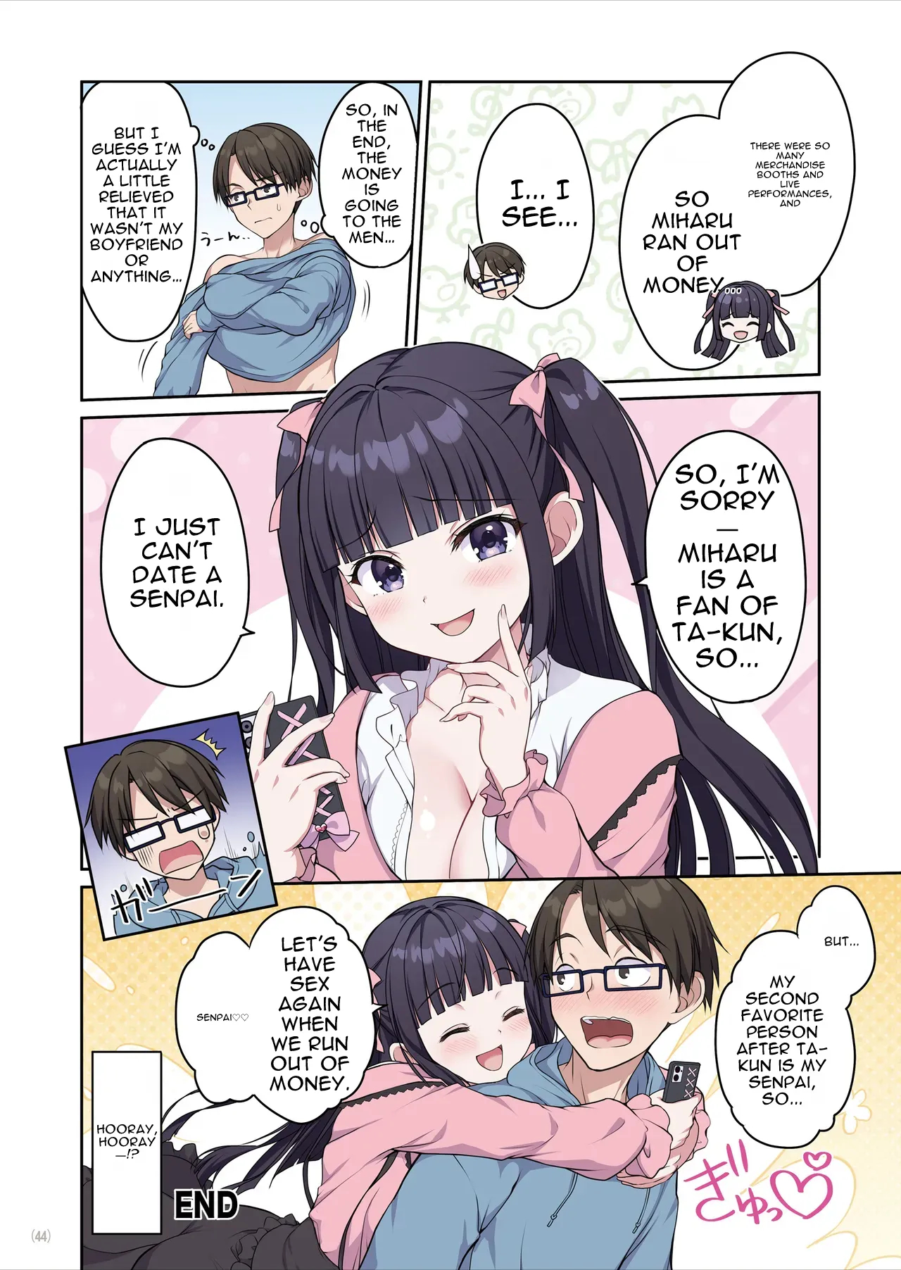Azatokute Kawaii Jirai-kei Joshi Ni Seishi Mo Okane Mo Chuuchuu Saremashita page 45