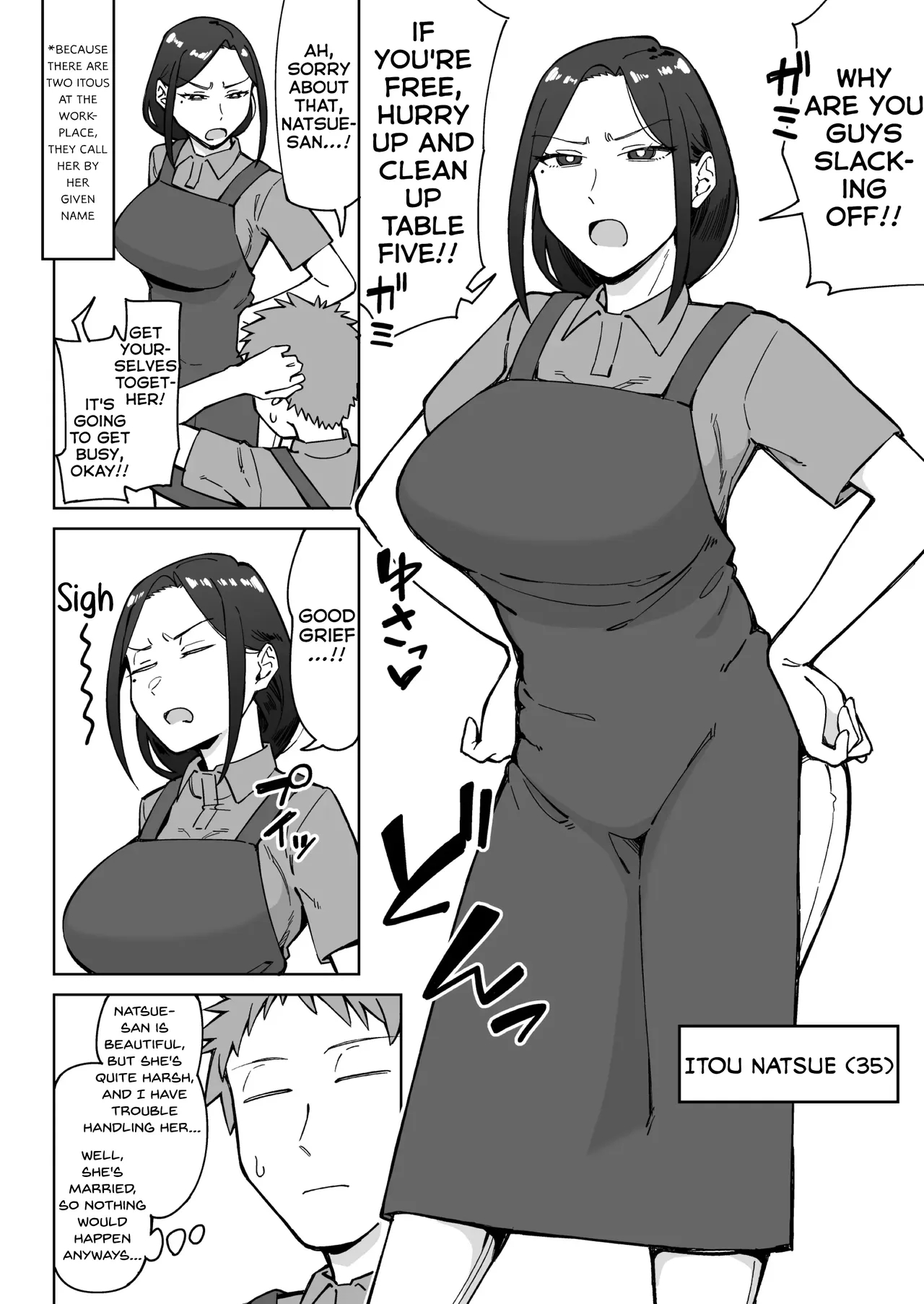 Baito-saki No Itsumo Kigen Warusōna Tsurime No Senpai Shufu O Nomikai De Kaihou Shitara, Jitsu Wa Otto To Gobusata Na Chou Tsuyo Seiyoku De, Binkan Na Kyonyuu To Kyoshiri O Hamemakutta Hanashi page 3