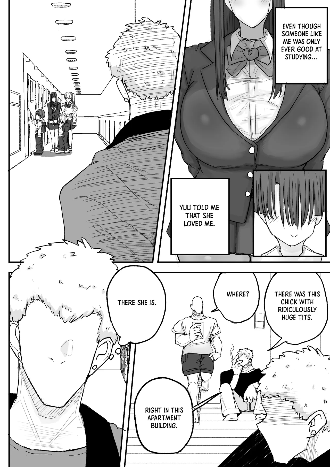 Boku No Kanojo Wa Ue No Kai No Tsuyo Osu Ni Bokobokoni Sa Rete Ntr Re Chaimashita｜taken By The Stud Upstairs: How My Girlfriend Got Stolen page 3