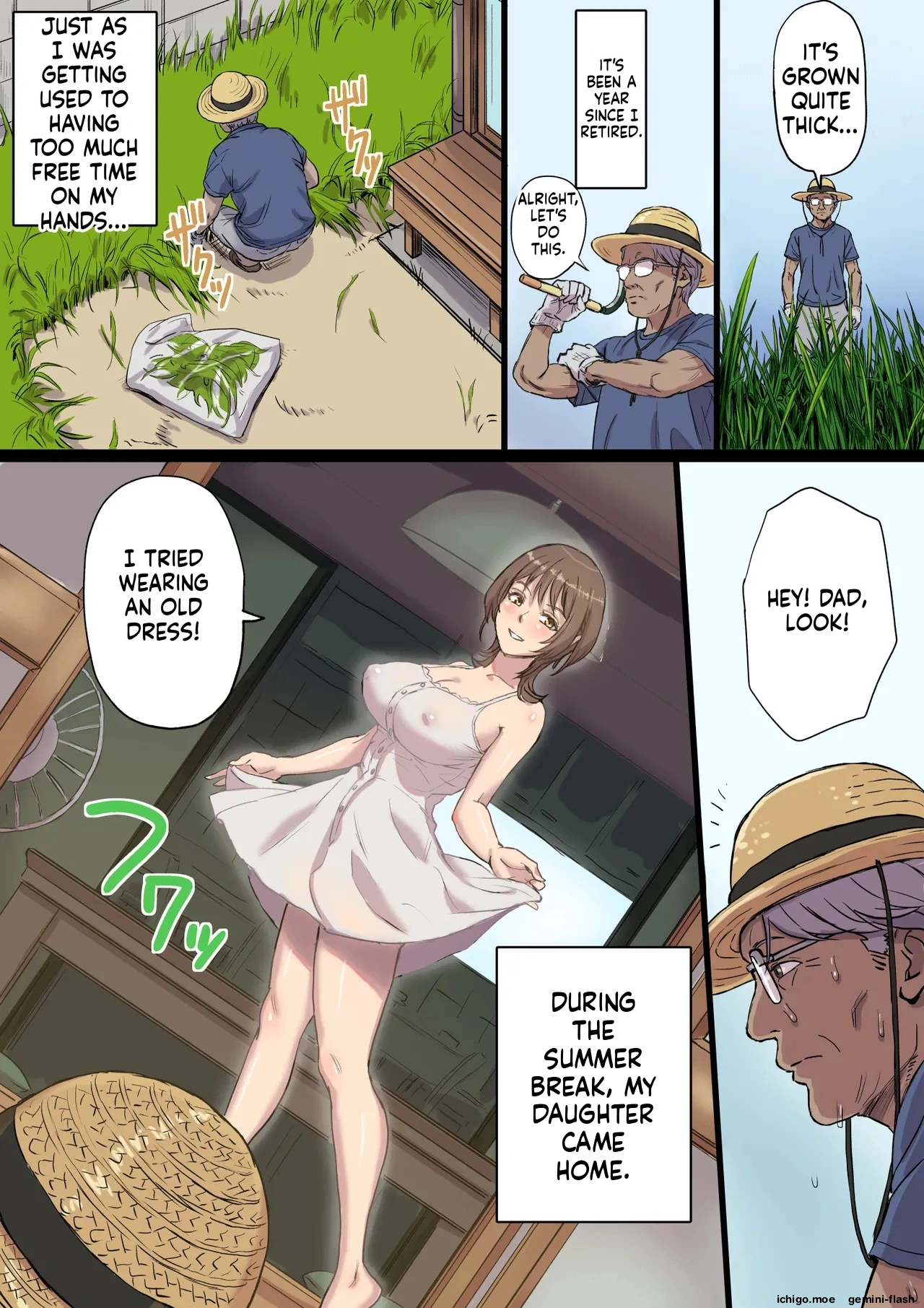 Bonyuu Shibori Papa No Koto Ga Suki Sugiru! Sango Kisei Musume page 4
