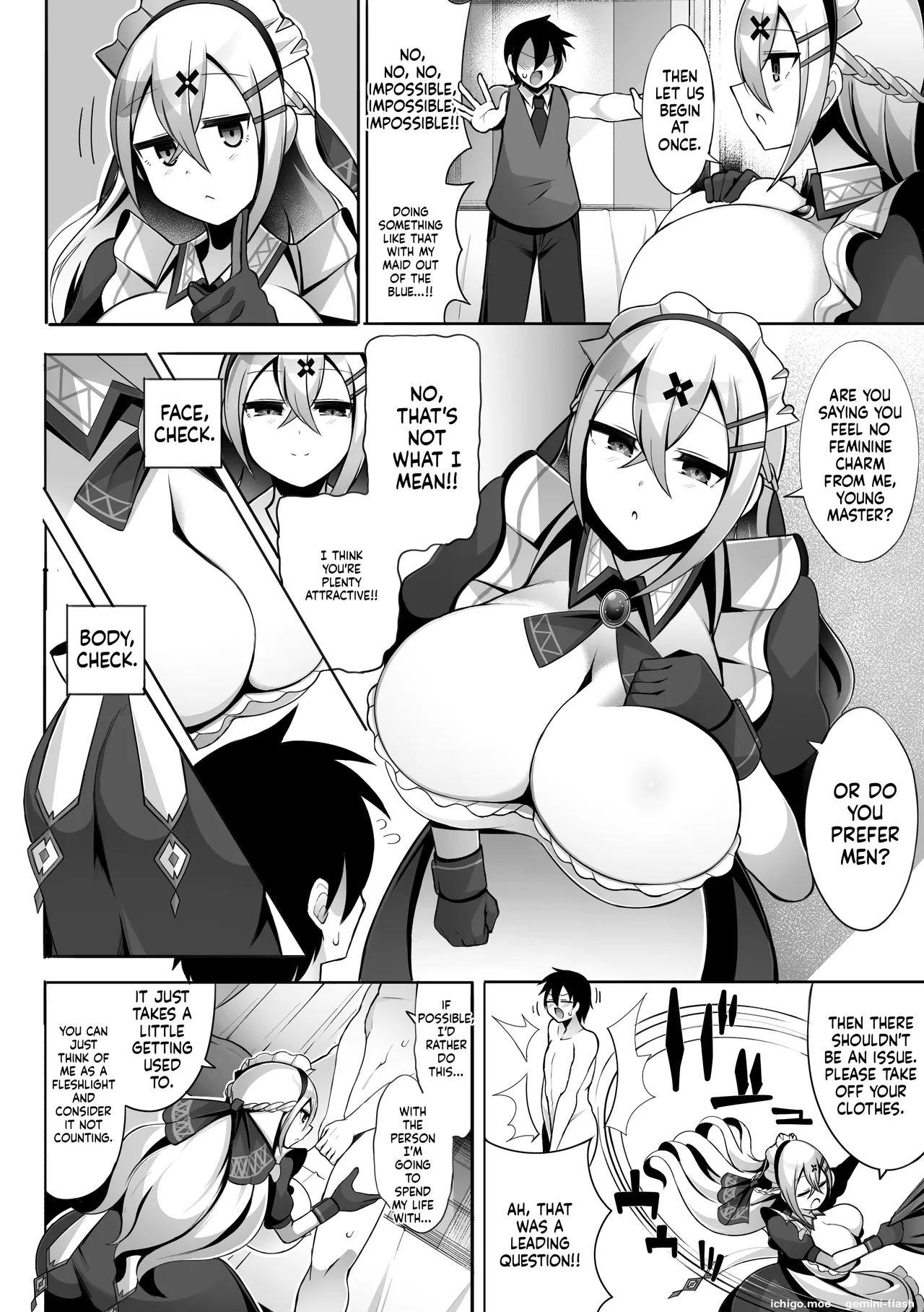淡々メイドと射精トレーニング page 3