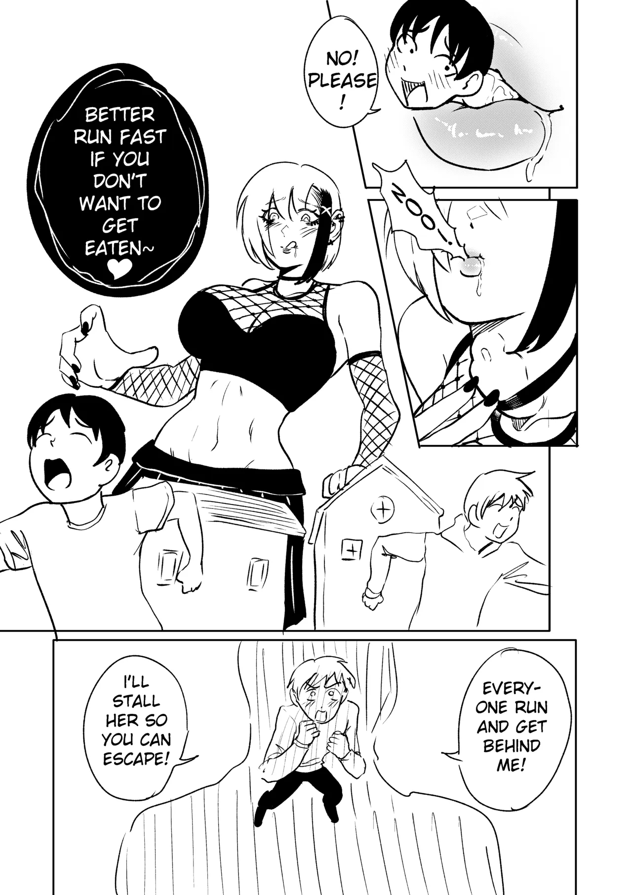 Goth Giantess Vore 1 page 1