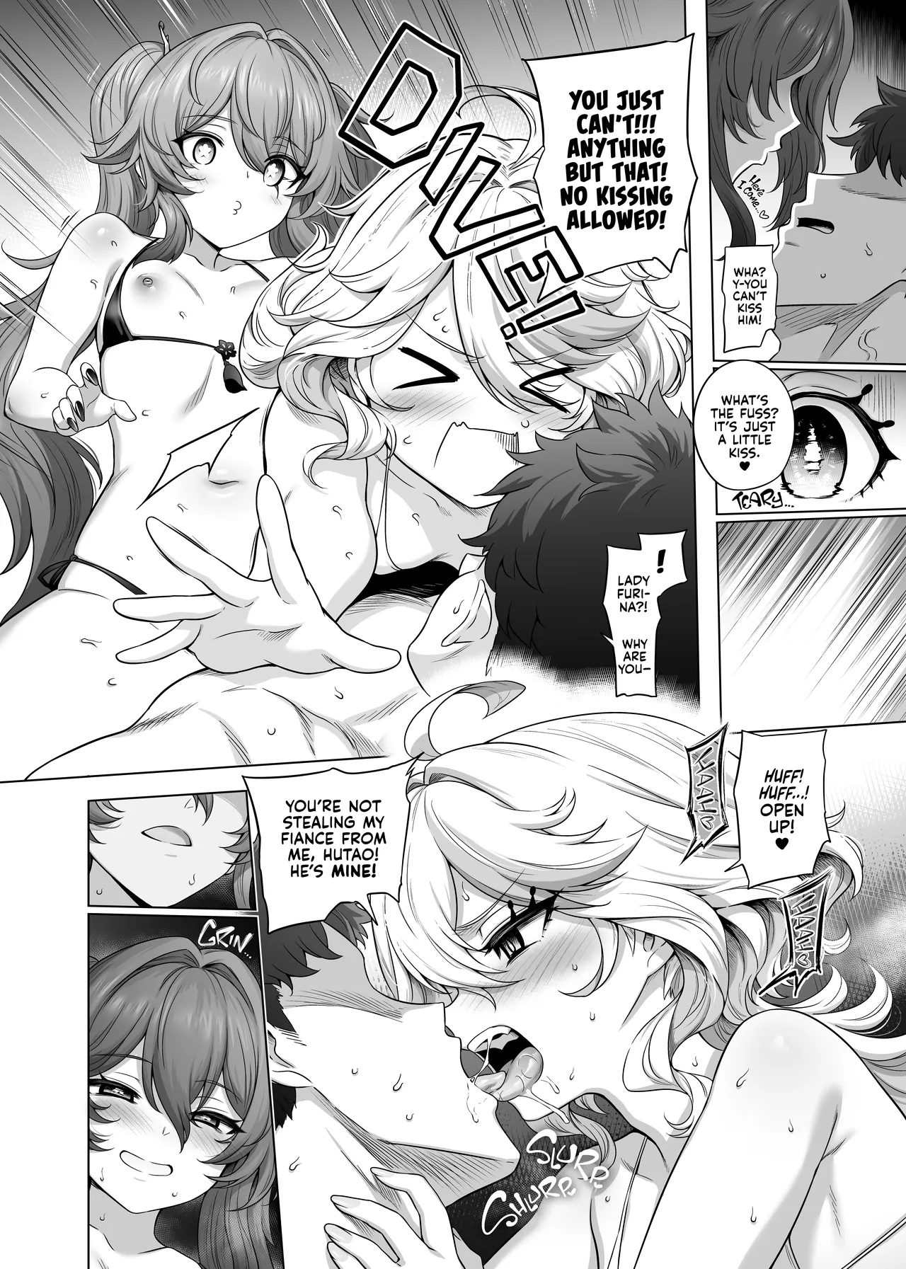 Hu Tao & Furina's Baby Making Sex Tape page 8