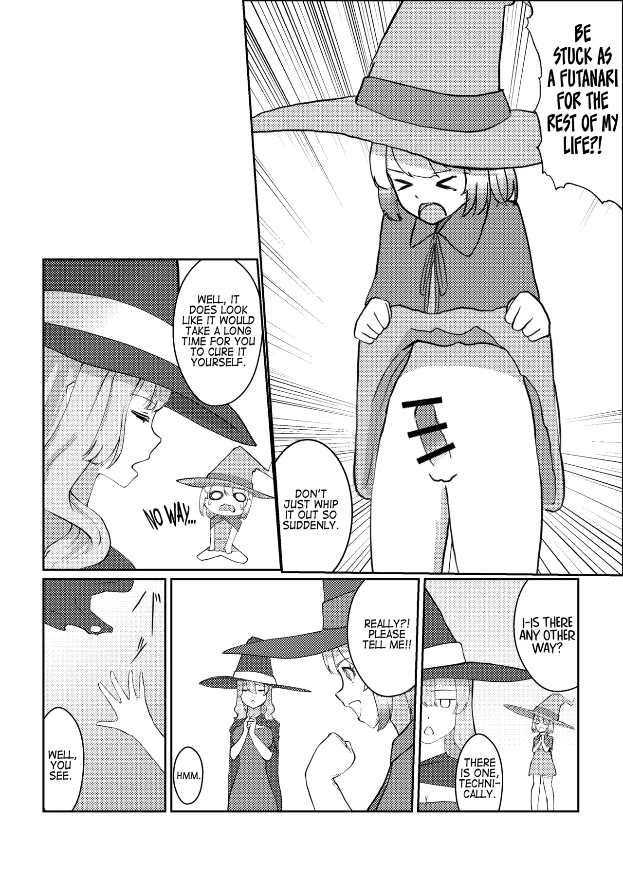 I Turned Into A Futanari, So I Had My Magic Master Cure Me page 5
