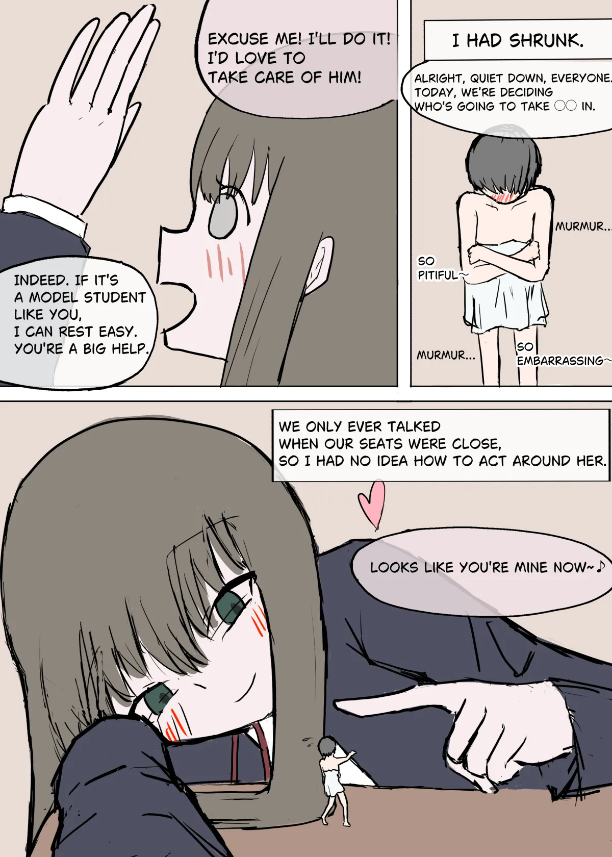 Kept By A Classmate page 1