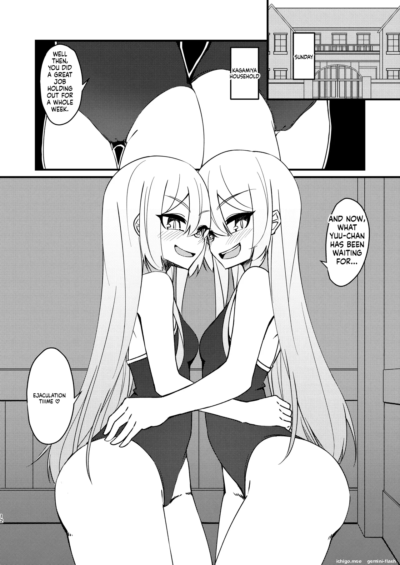 Mikaguuland] Futanari In Kya Musume Ga Do-s Futago Shimai Ni Omocha Ni Sareru Hanashi 2 page 11