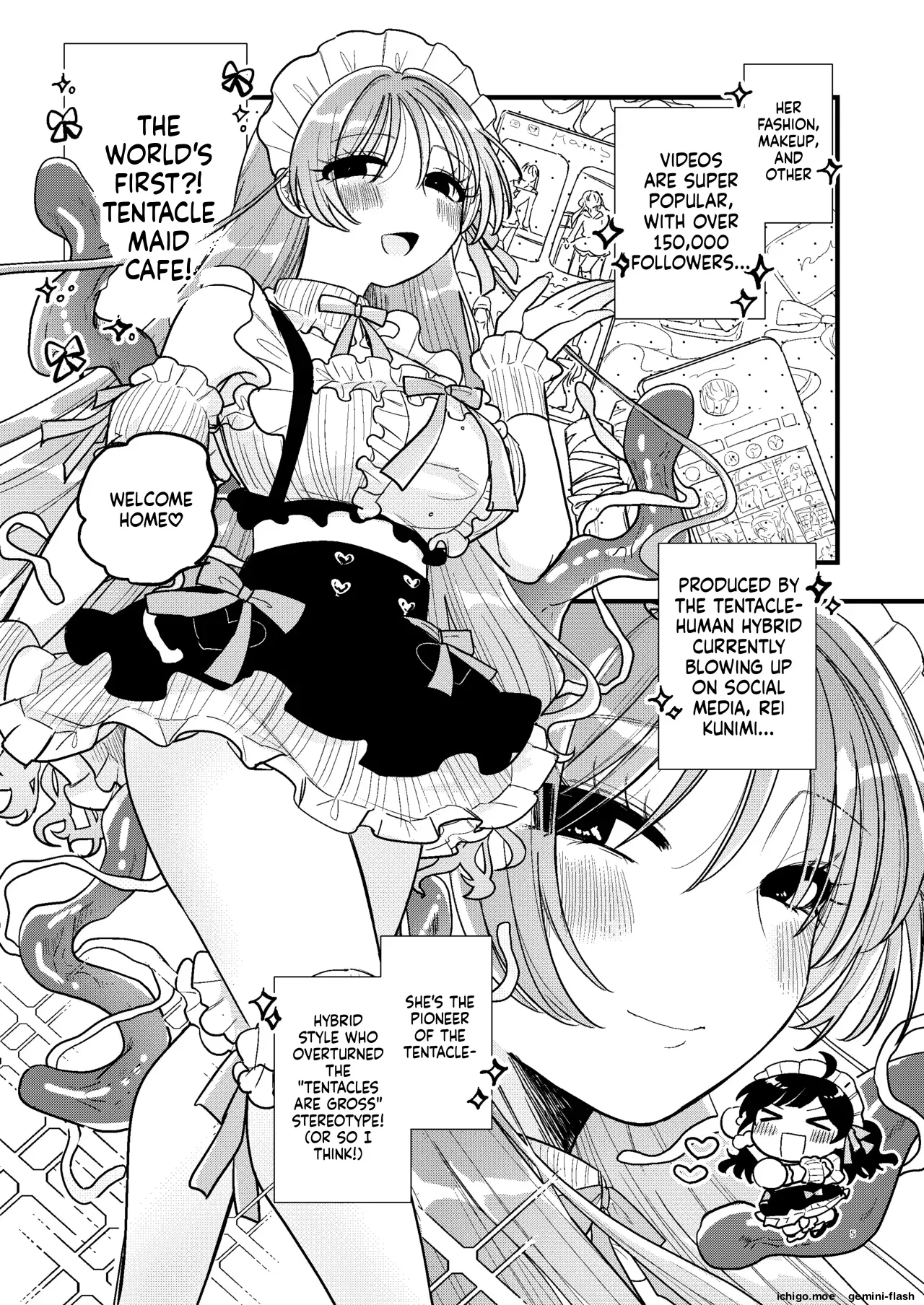 Shokushu Maid Kissa Tenchou Ni Chikubi O Nerawaretemasu page 6