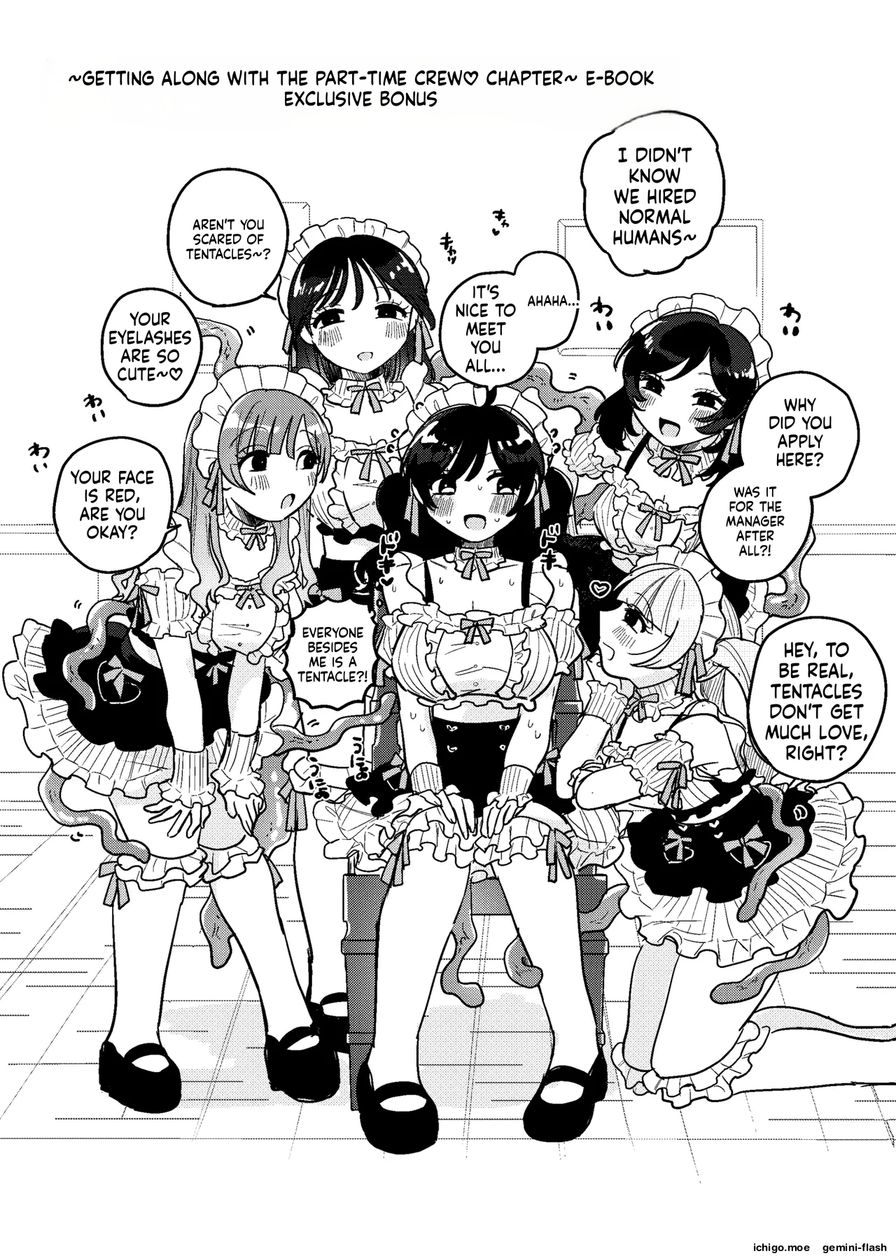 Shokushu Maid Kissa Tenchou Ni Chikubi O Nerawaretemasu page 61