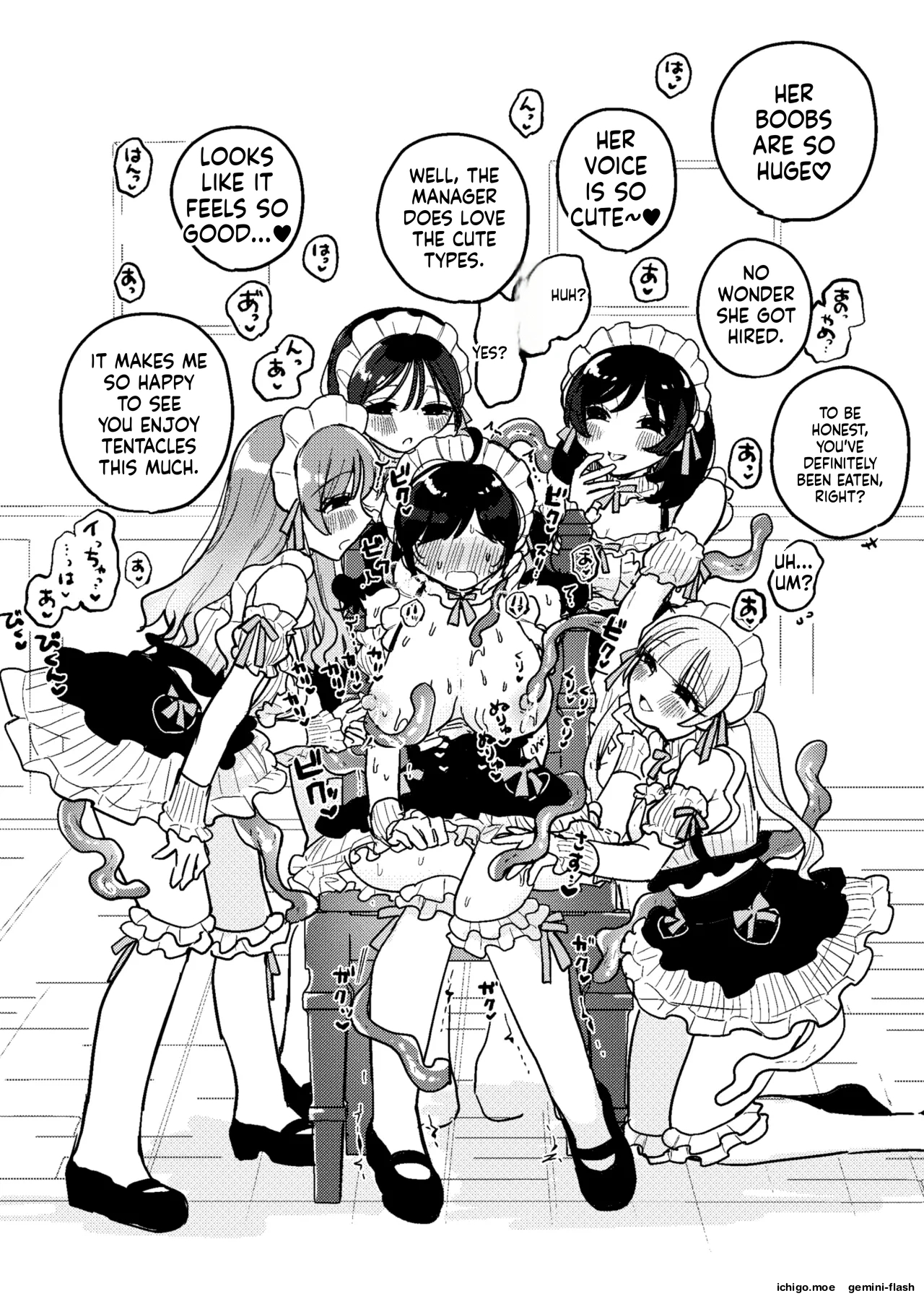 Shokushu Maid Kissa Tenchou Ni Chikubi O Nerawaretemasu page 62