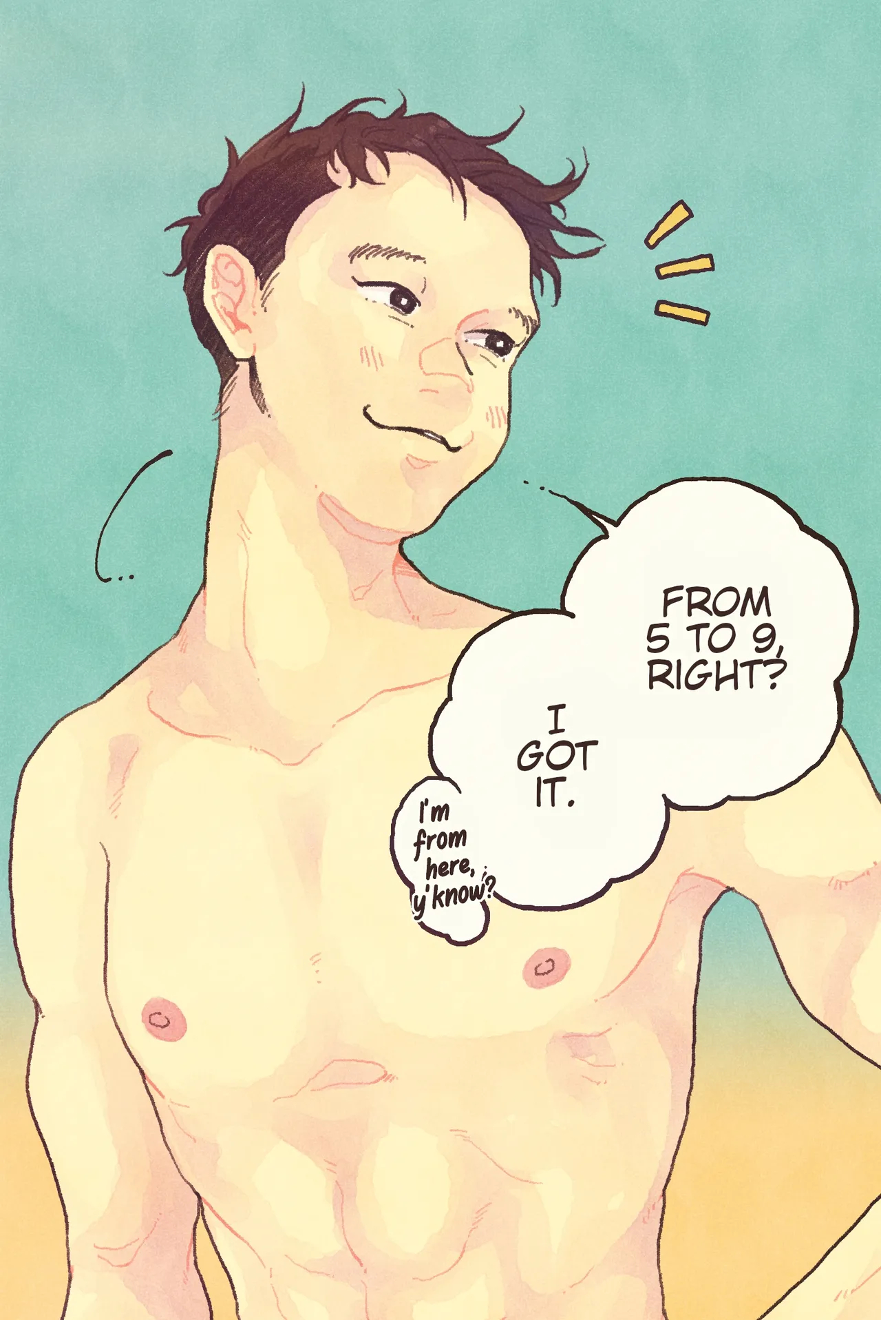 Sketching A Nude Model's Oversized Cock ♡ page 13