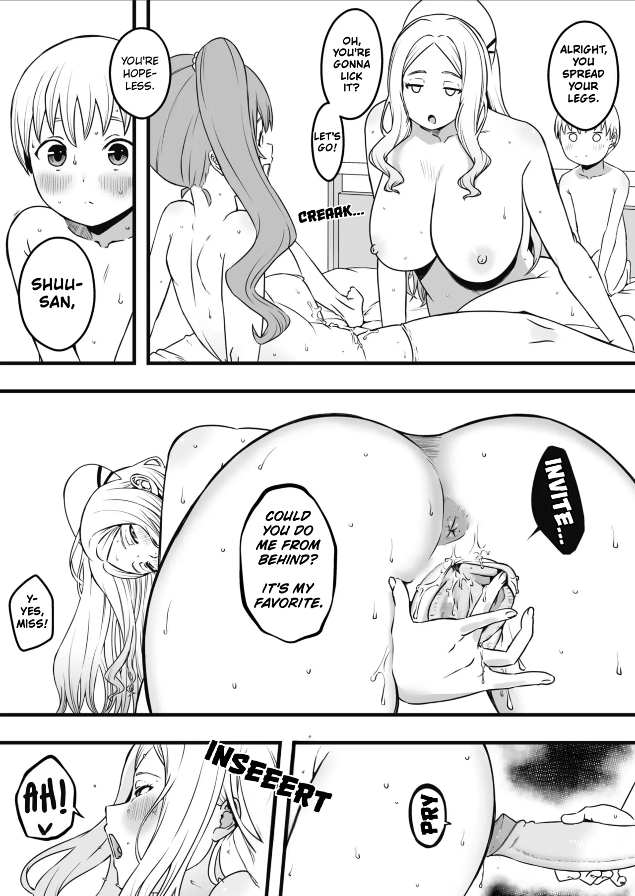 Sperm-squeezing Clinic Staffed With Total Cumsluts! page 103