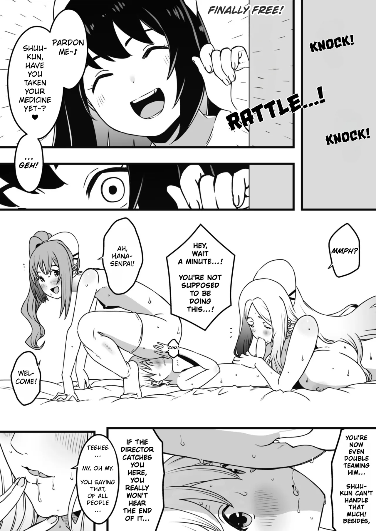 Sperm-squeezing Clinic Staffed With Total Cumsluts! page 107