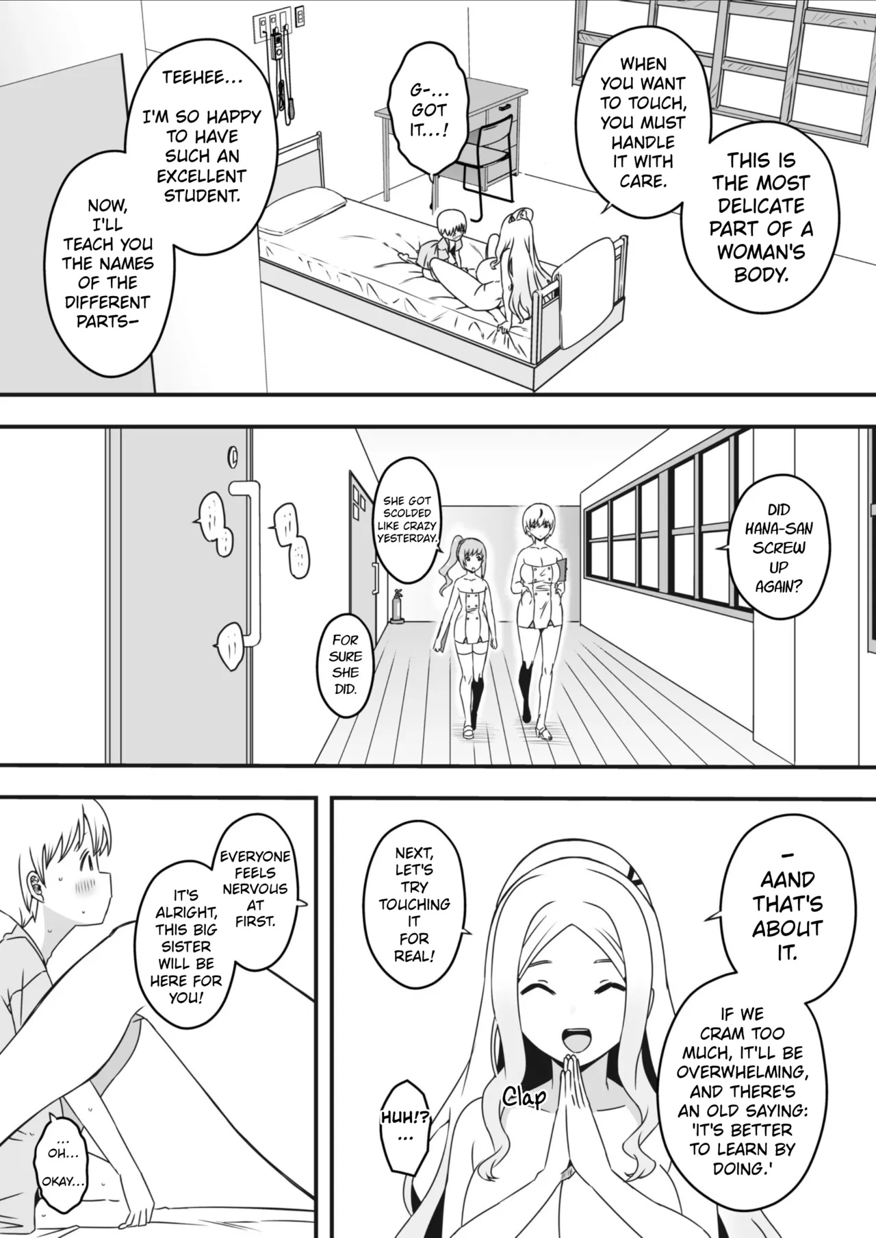 Sperm-squeezing Clinic Staffed With Total Cumsluts! page 38