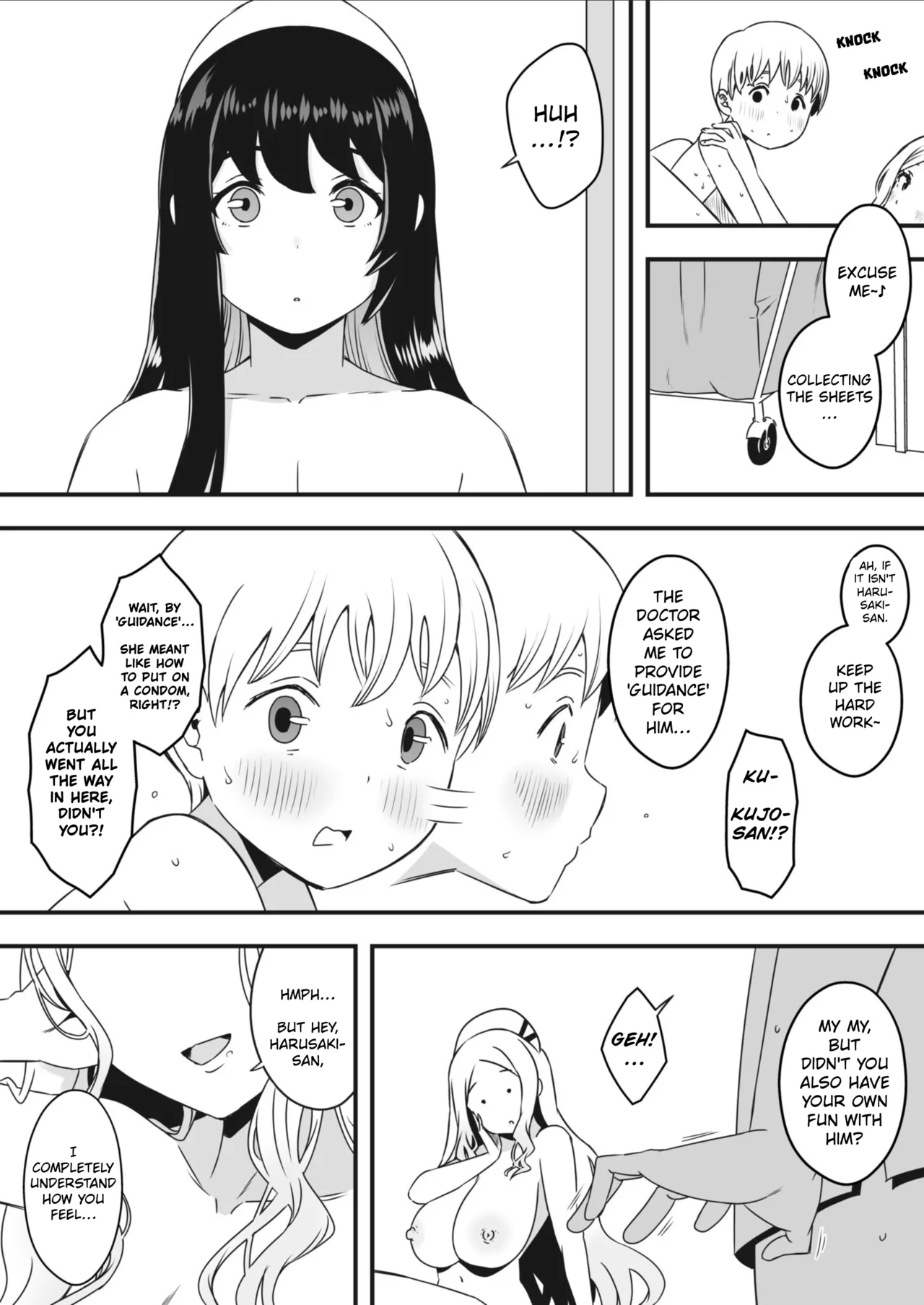 Sperm-squeezing Clinic Staffed With Total Cumsluts! page 63