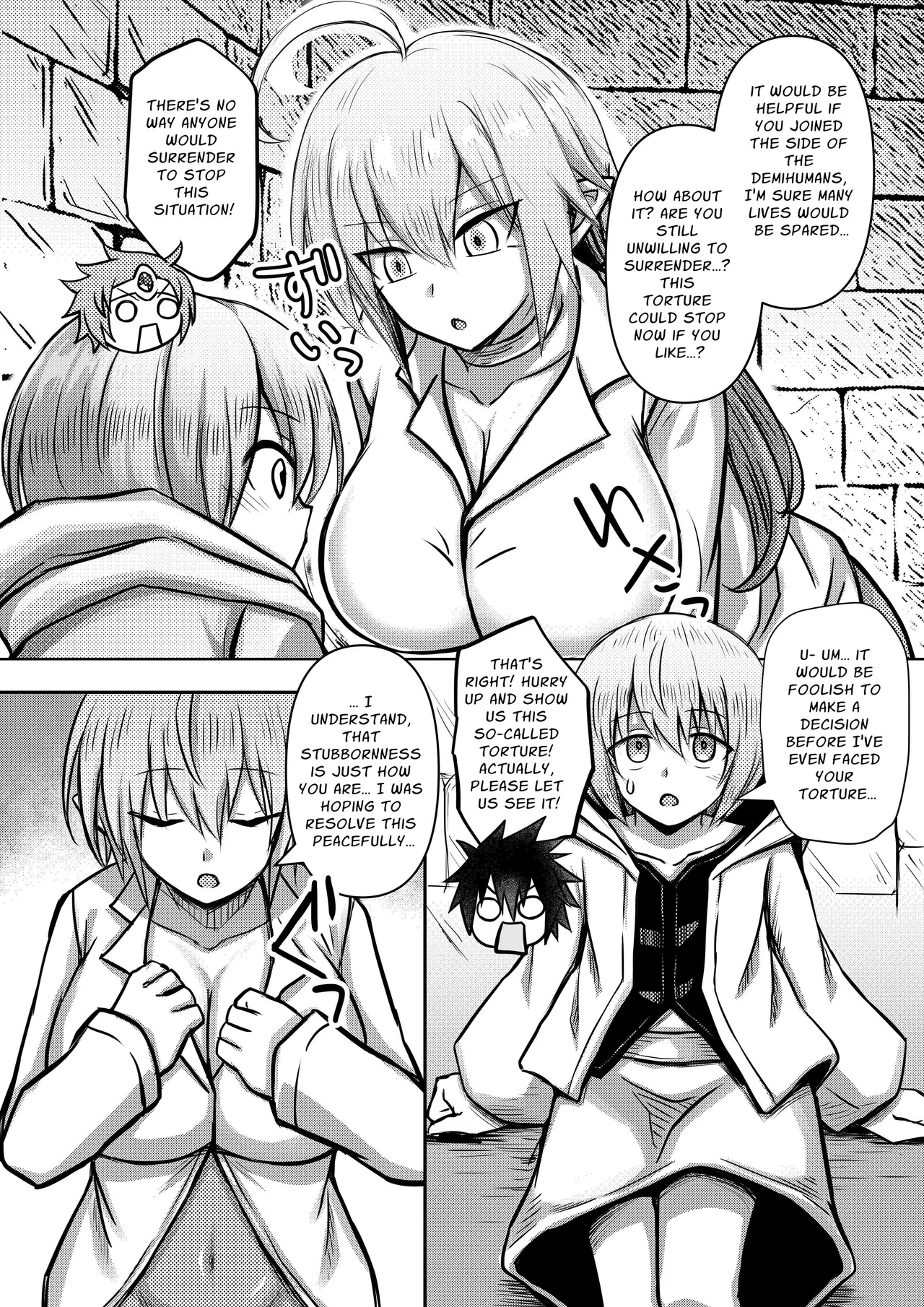 The Big-breasted Demons Don't Understand Humans, So They Decide To Bring The Heroes To Their Knees By Having Sex 1 page 10