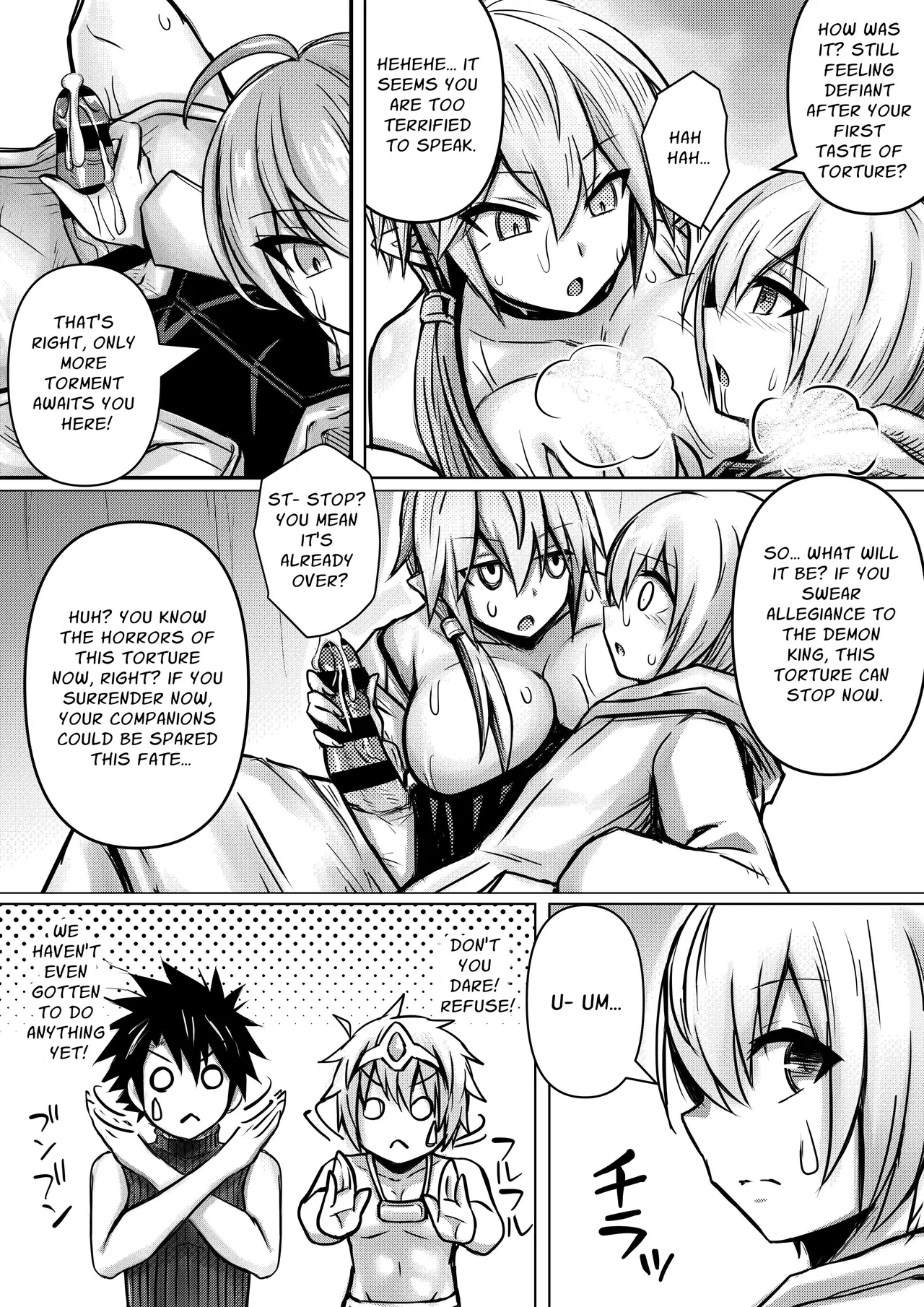 The Big-breasted Demons Don't Understand Humans, So They Decide To Bring The Heroes To Their Knees By Having Sex 1 page 16