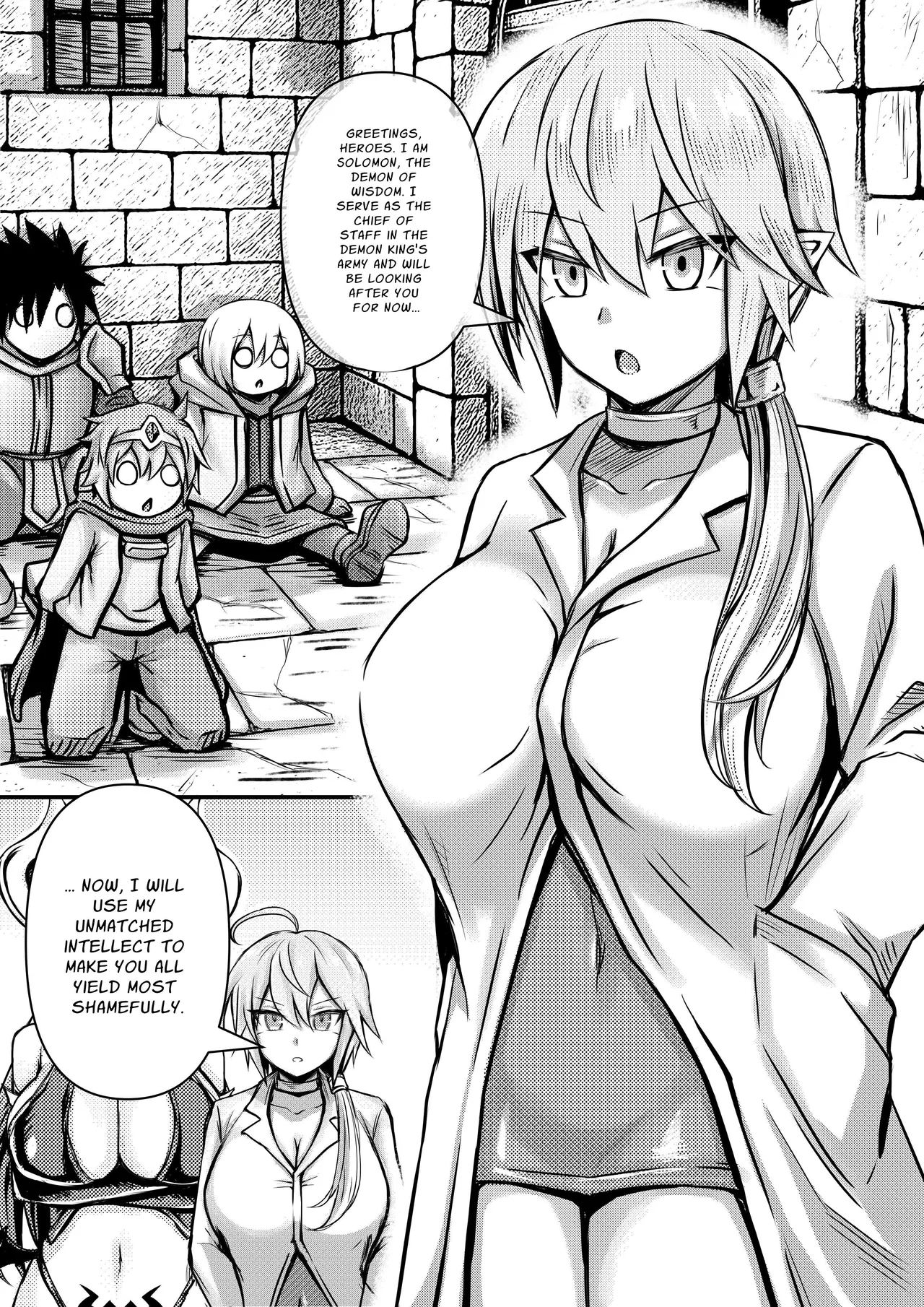 The Big-breasted Demons Don't Understand Humans, So They Decide To Bring The Heroes To Their Knees By Having Sex 1 page 8