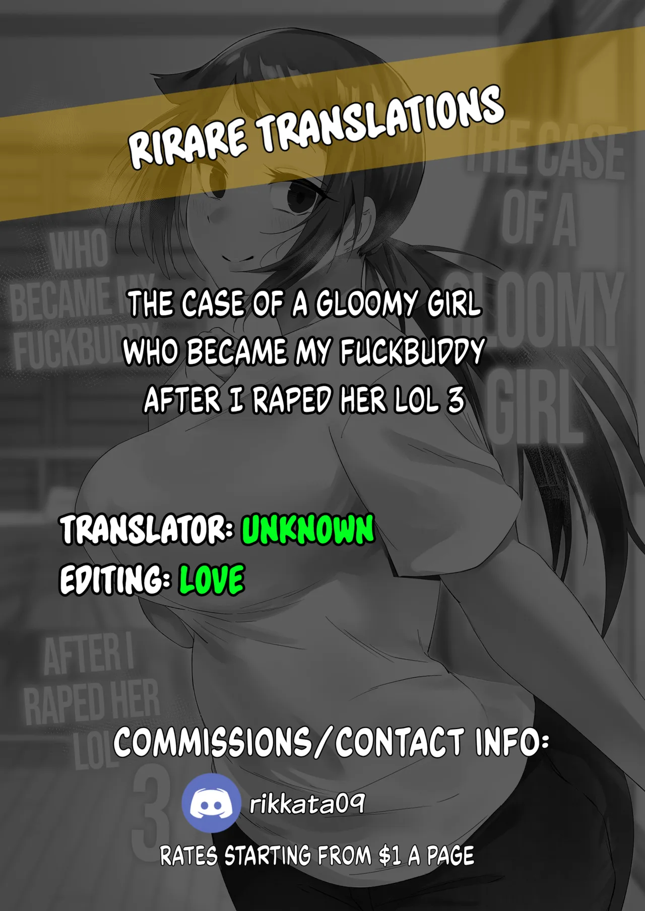 The Case Of A Gloomy Girl Who Became My Fuckbuddy After I Raped Her Lol 3 page 83