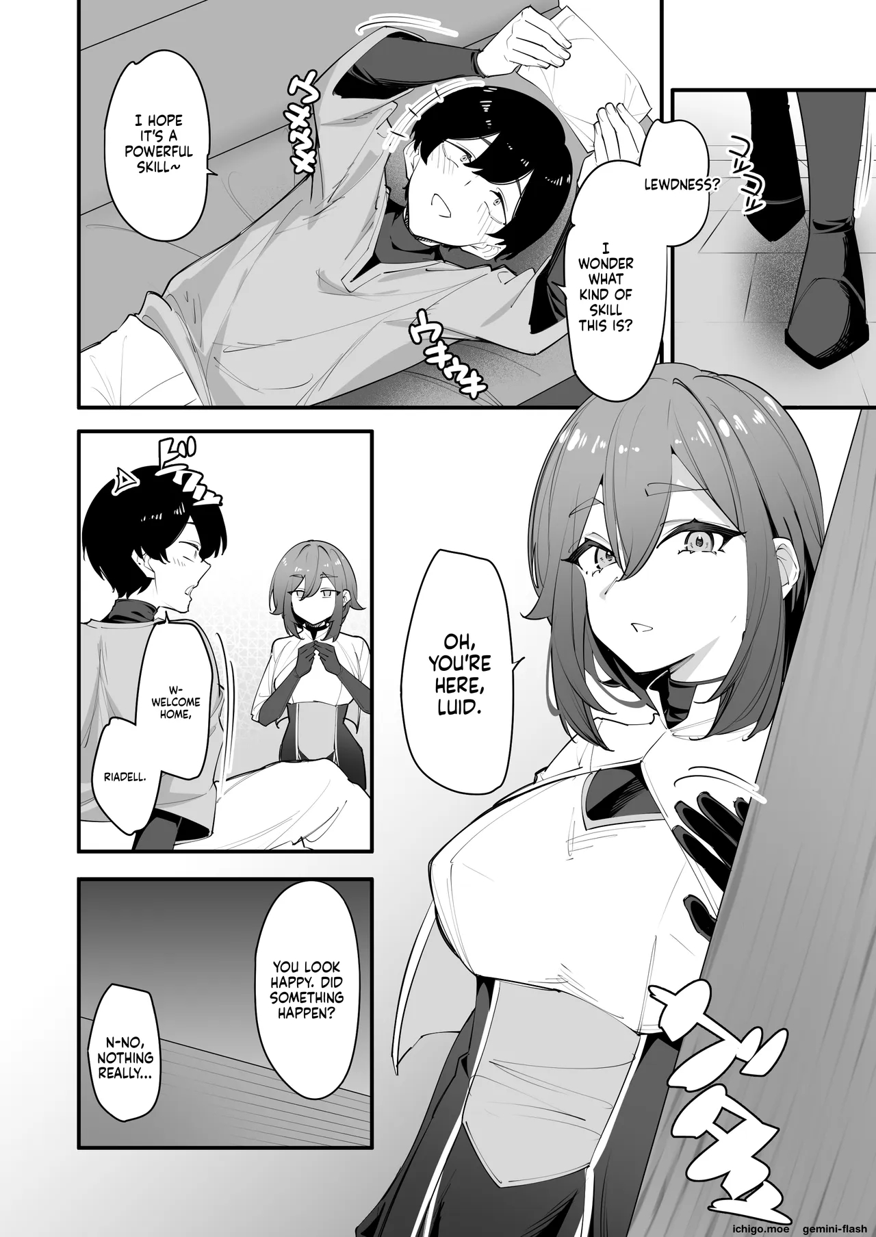 The Frustrated Female Knight Climaxes Non-stop Using Her Younger Brother's Skill page 8