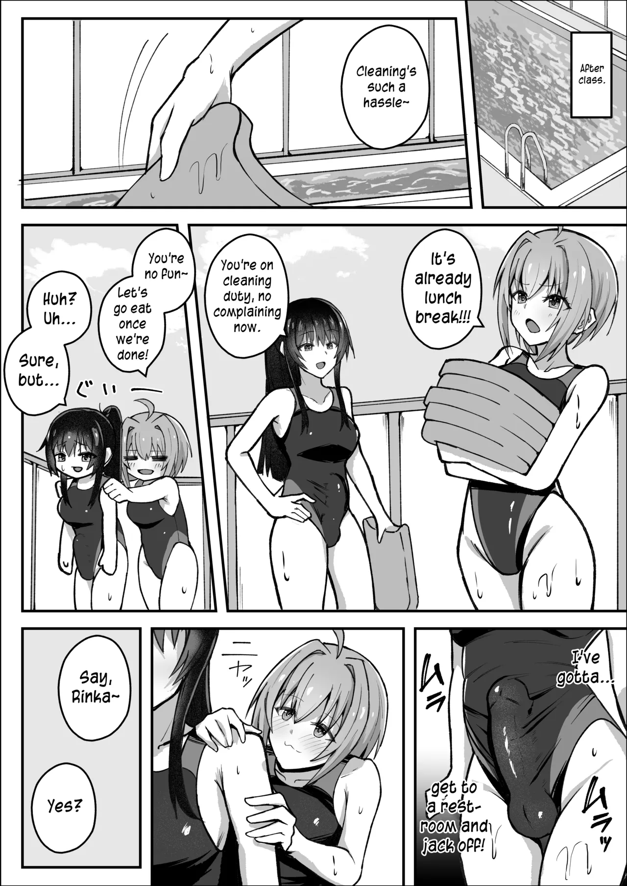 The Futanari Class President Doesn't Want To Give In! page 8