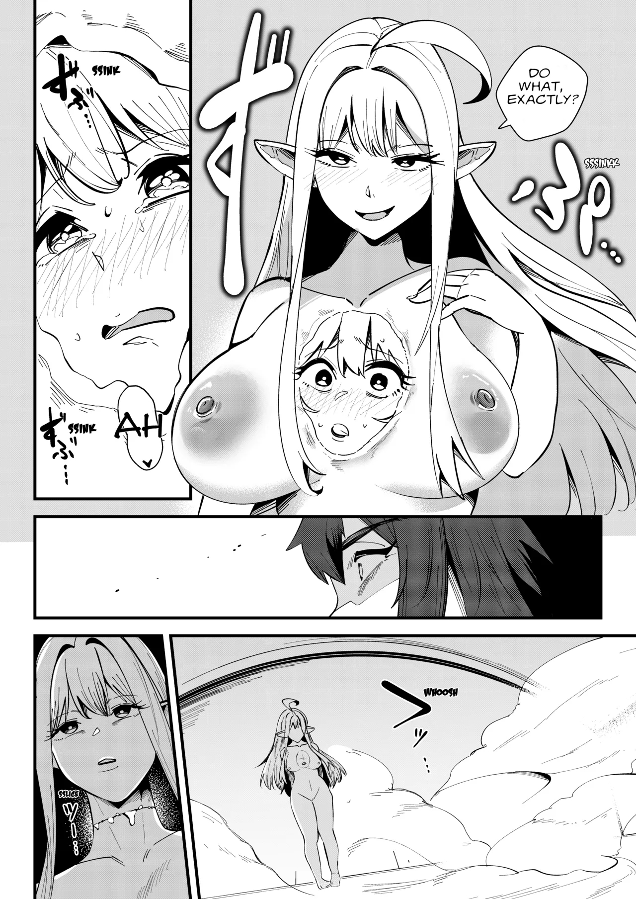 The Half Slime Elf's Absorptive Boobification -- The Tragic End Of The Swordswoman And Mage Who Melt Away The Moment They Reconcile page 11