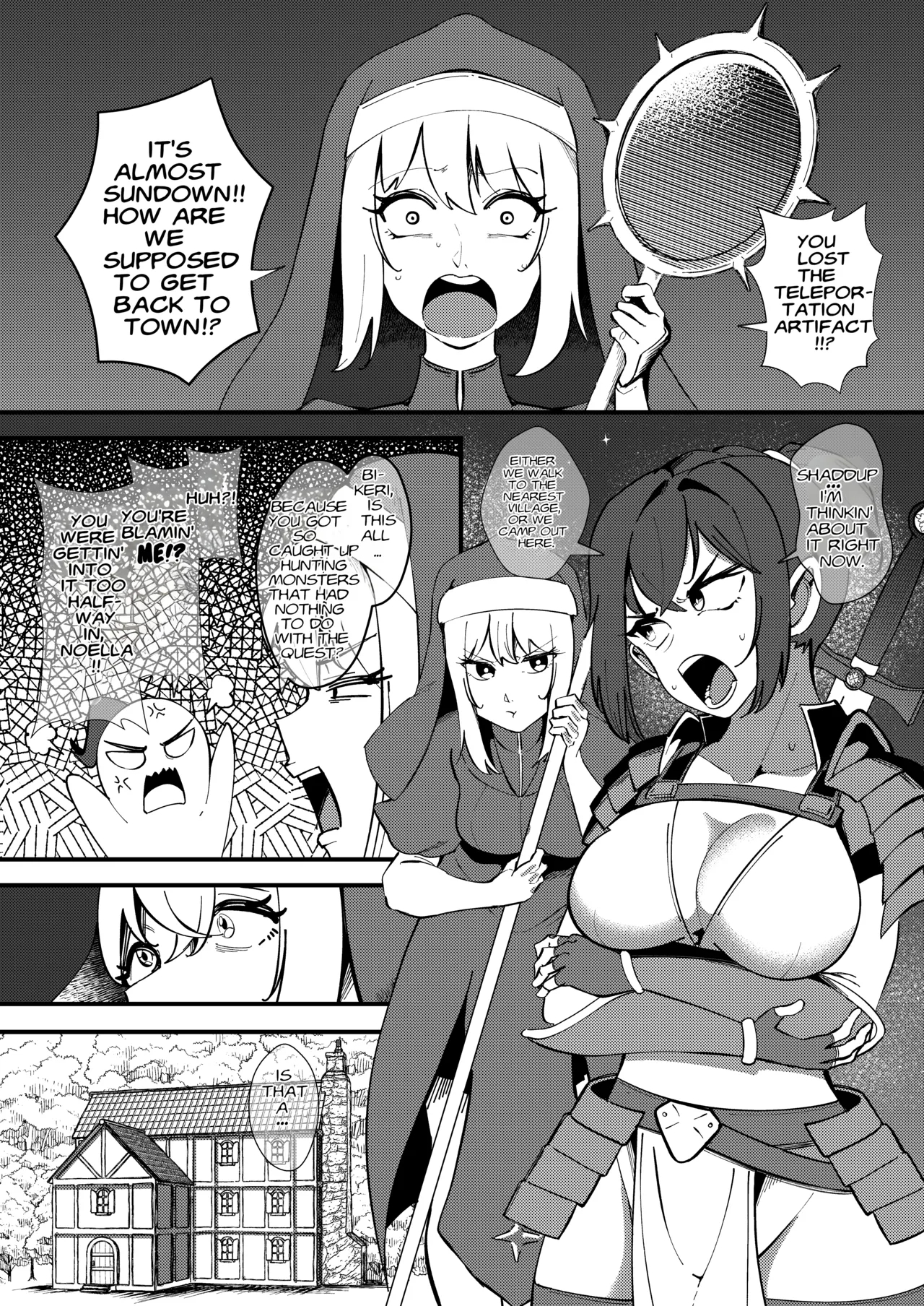 The Half Slime Elf's Absorptive Boobification -- The Tragic End Of The Swordswoman And Mage Who Melt Away The Moment They Reconcile page 2