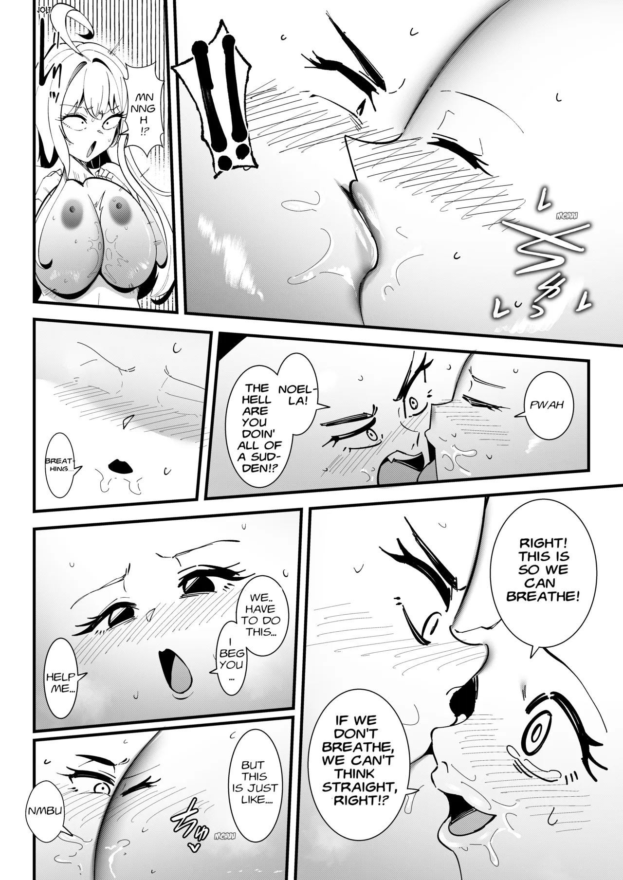 The Half Slime Elf's Absorptive Boobification -- The Tragic End Of The Swordswoman And Mage Who Melt Away The Moment They Reconcile page 27