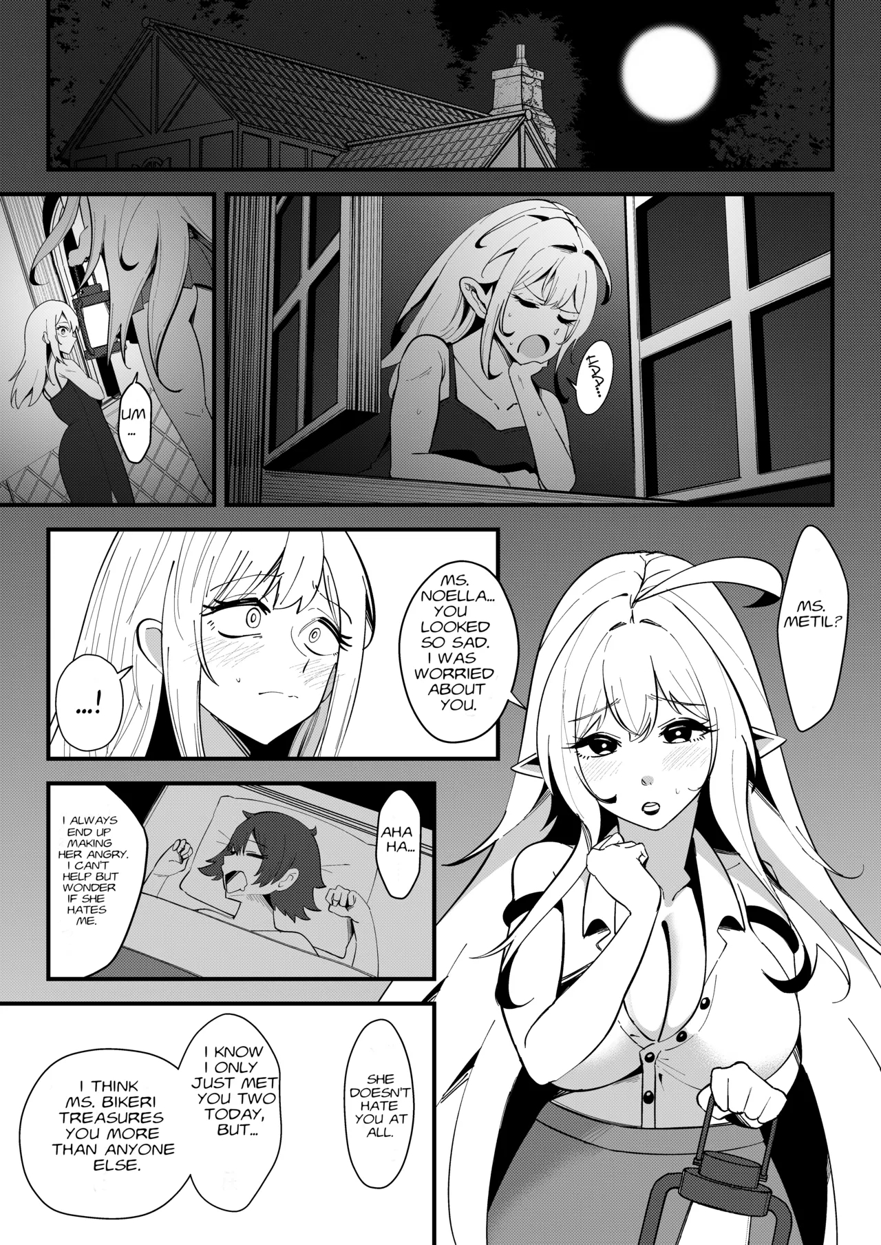 The Half Slime Elf's Absorptive Boobification -- The Tragic End Of The Swordswoman And Mage Who Melt Away The Moment They Reconcile page 4