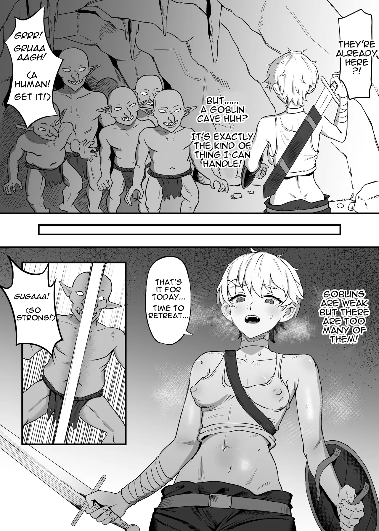 The Naive Rookie Village Girl Adventurer ～trained In A Cave To Be A Female Futa Goblin's Cumdump～ page 3