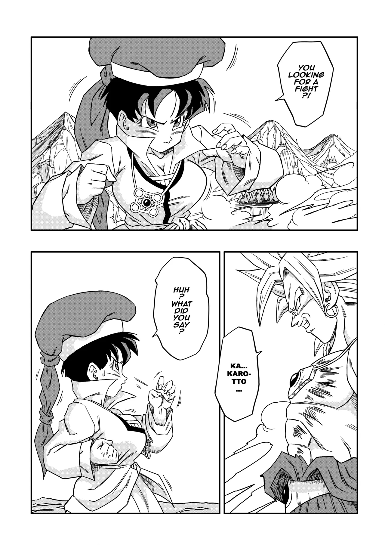 The Sacrifice Of Natade Village! Videl Vs Broly! page 4