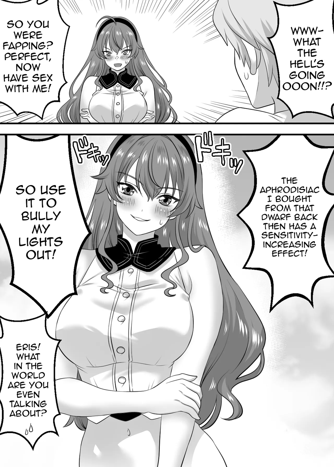 Zecchou Tensei Isekai Ittara Eris To Biyaku De Kando 500-bai No Chikubi Iki / Climax Reincarnation - After I Reincarnated In Another World I Gave Eris An Aphrodisiac And Made Her Cum From Her 500x More Sensitive Nipples page 4